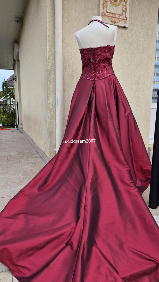 Maxi robe de bal Bordeau