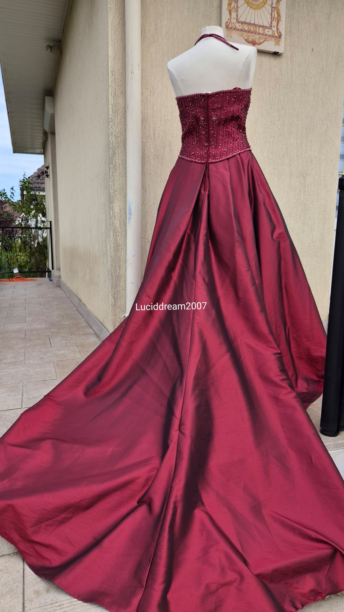 Maxi robe de bal Bordeau