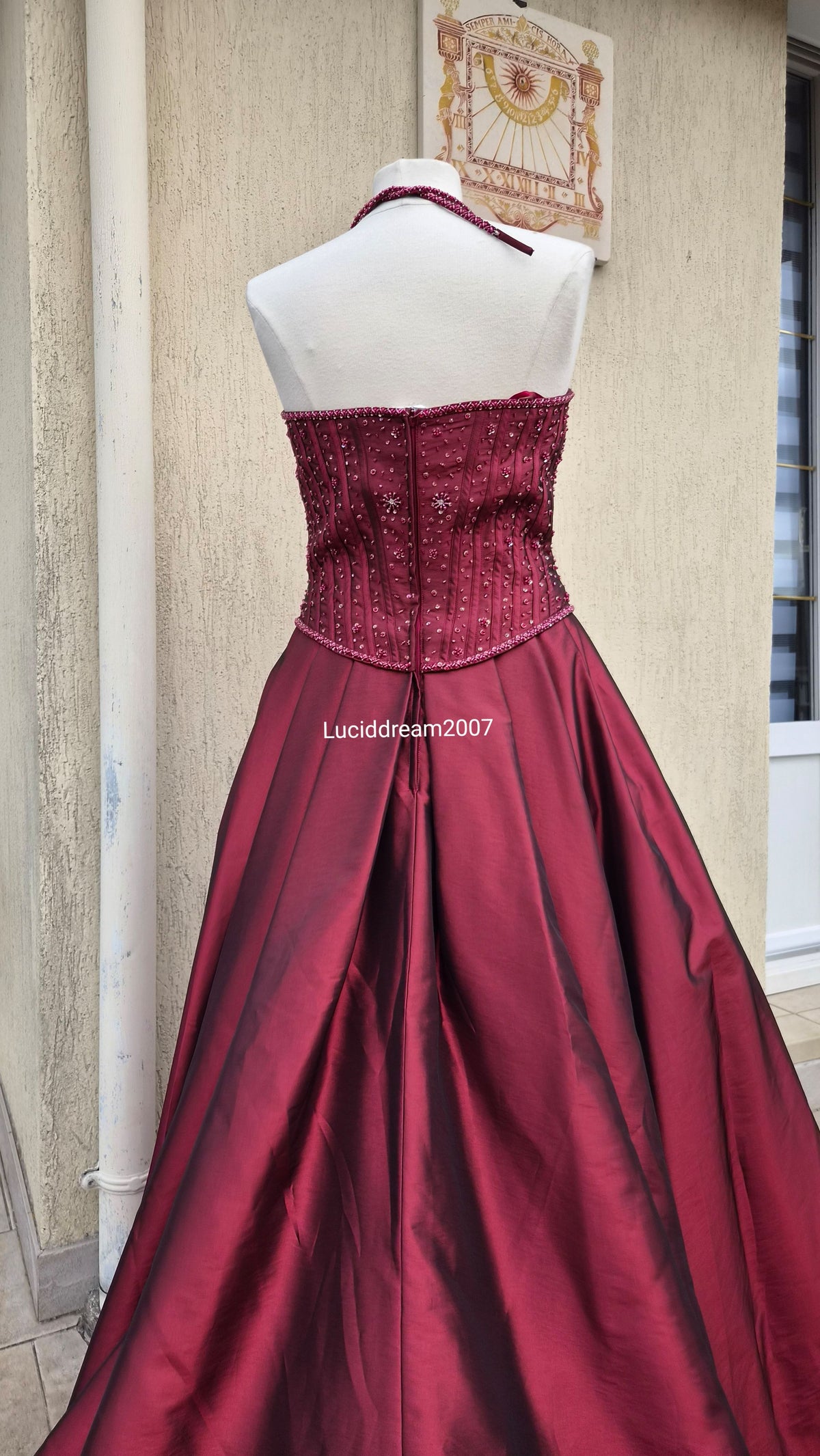 Maxi robe de bal Bordeau