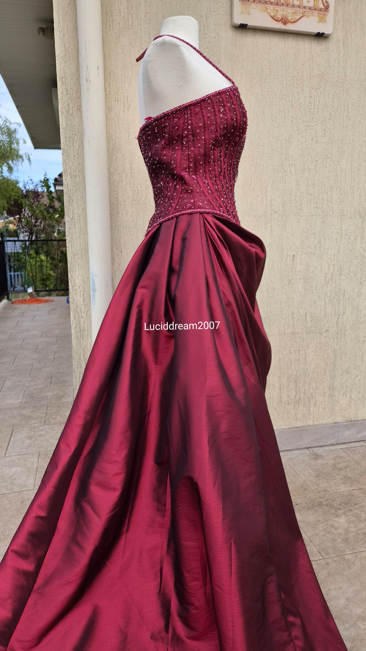 Maxi robe de bal Bordeau