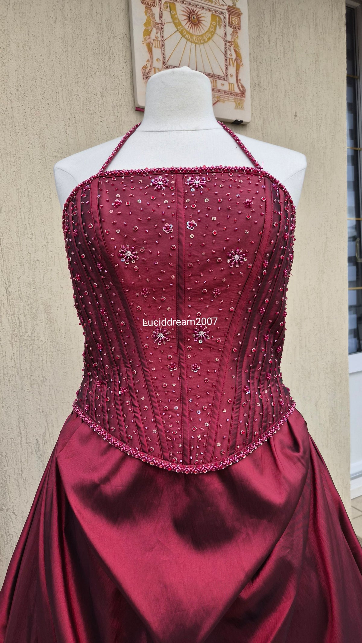 Maxi robe de bal Bordeau