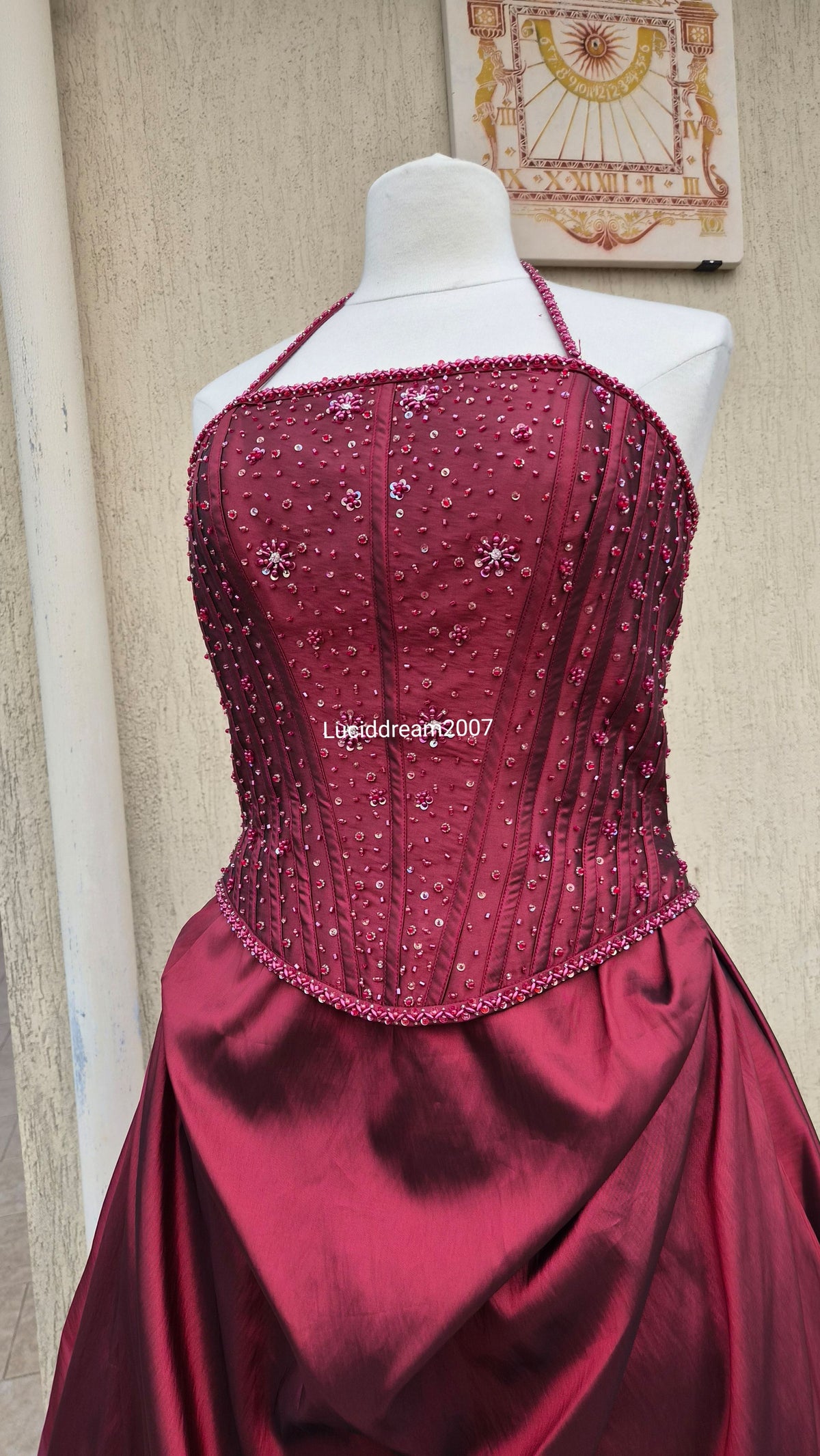 Maxi robe de bal Bordeau