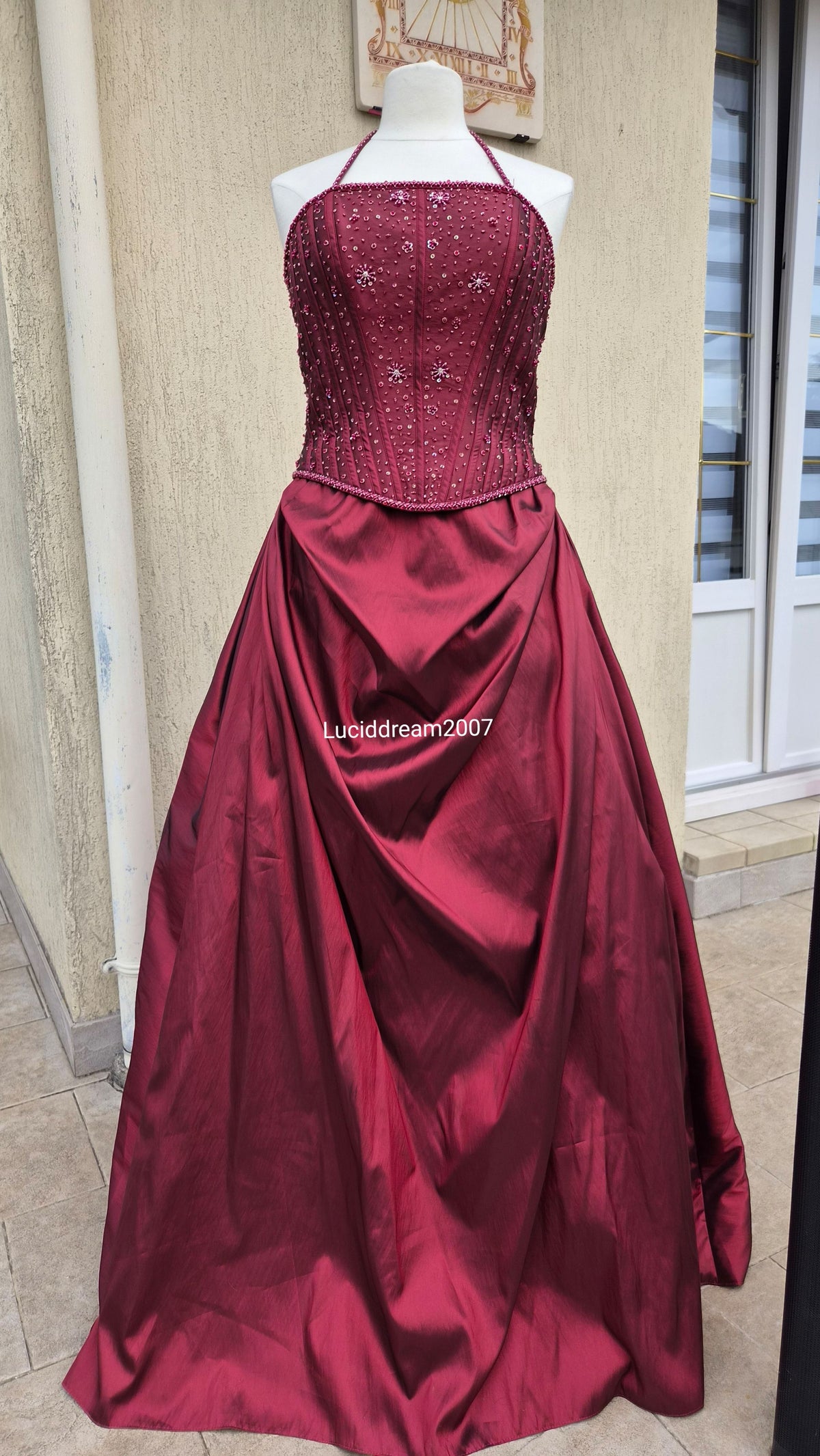 Maxi robe de bal Bordeau