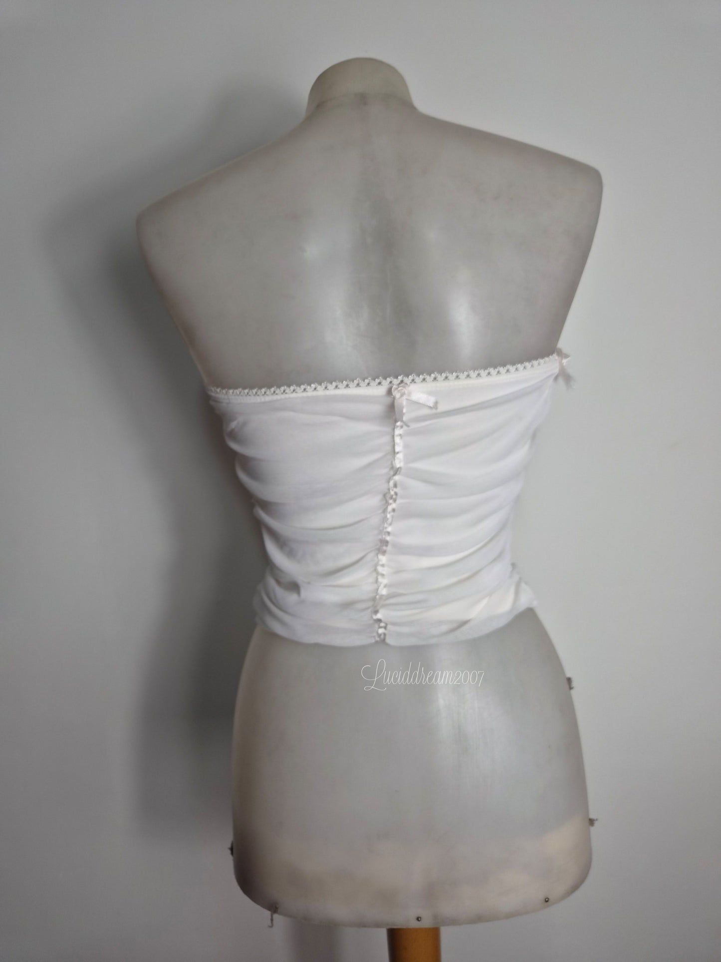 Haut bustier blanc