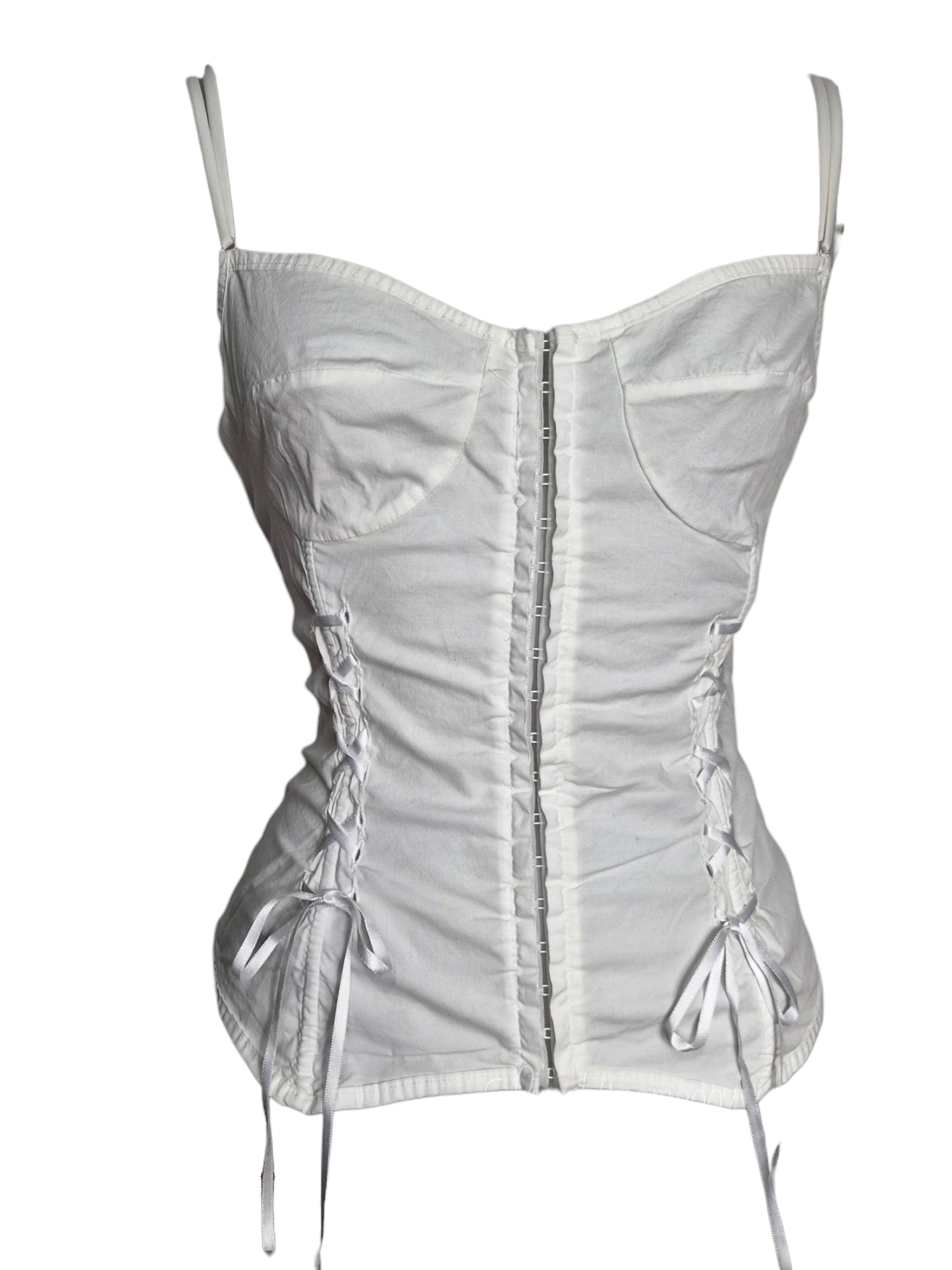 Haut esprit corset blanc