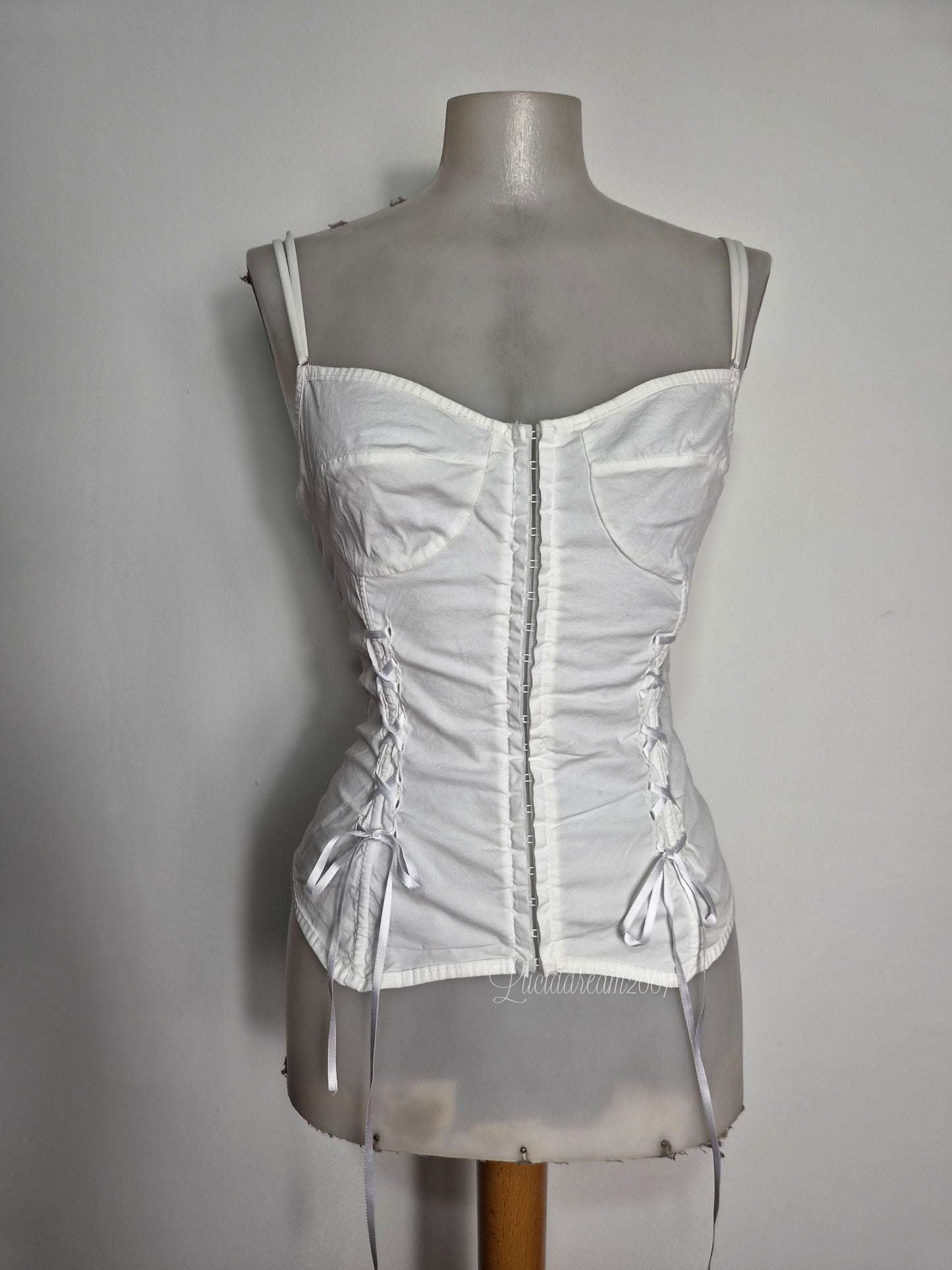 Haut esprit corset blanc