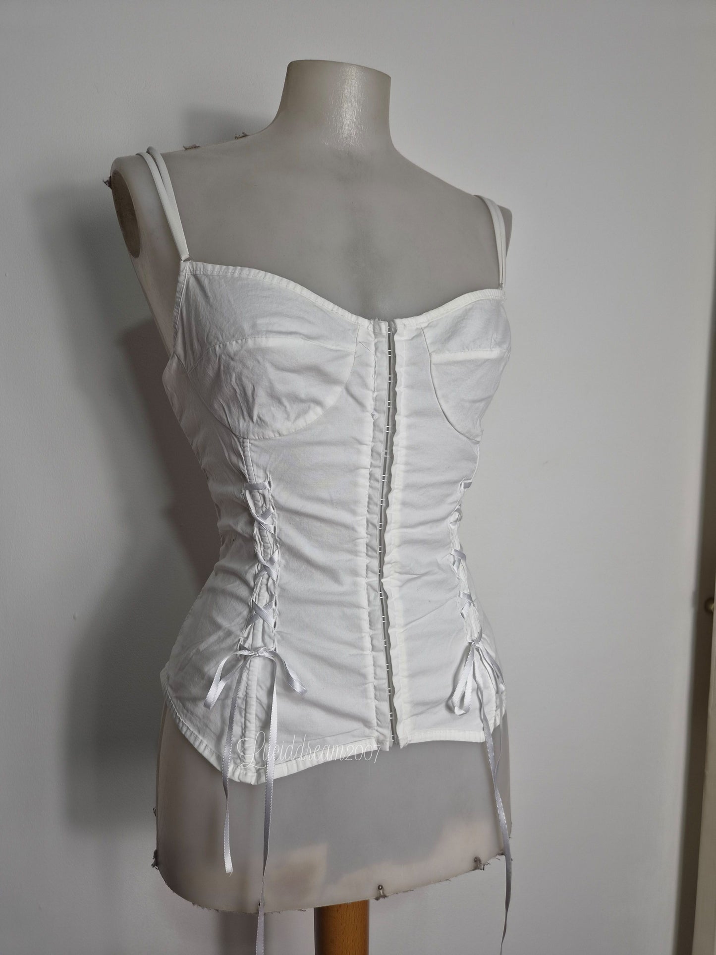 Haut esprit corset blanc