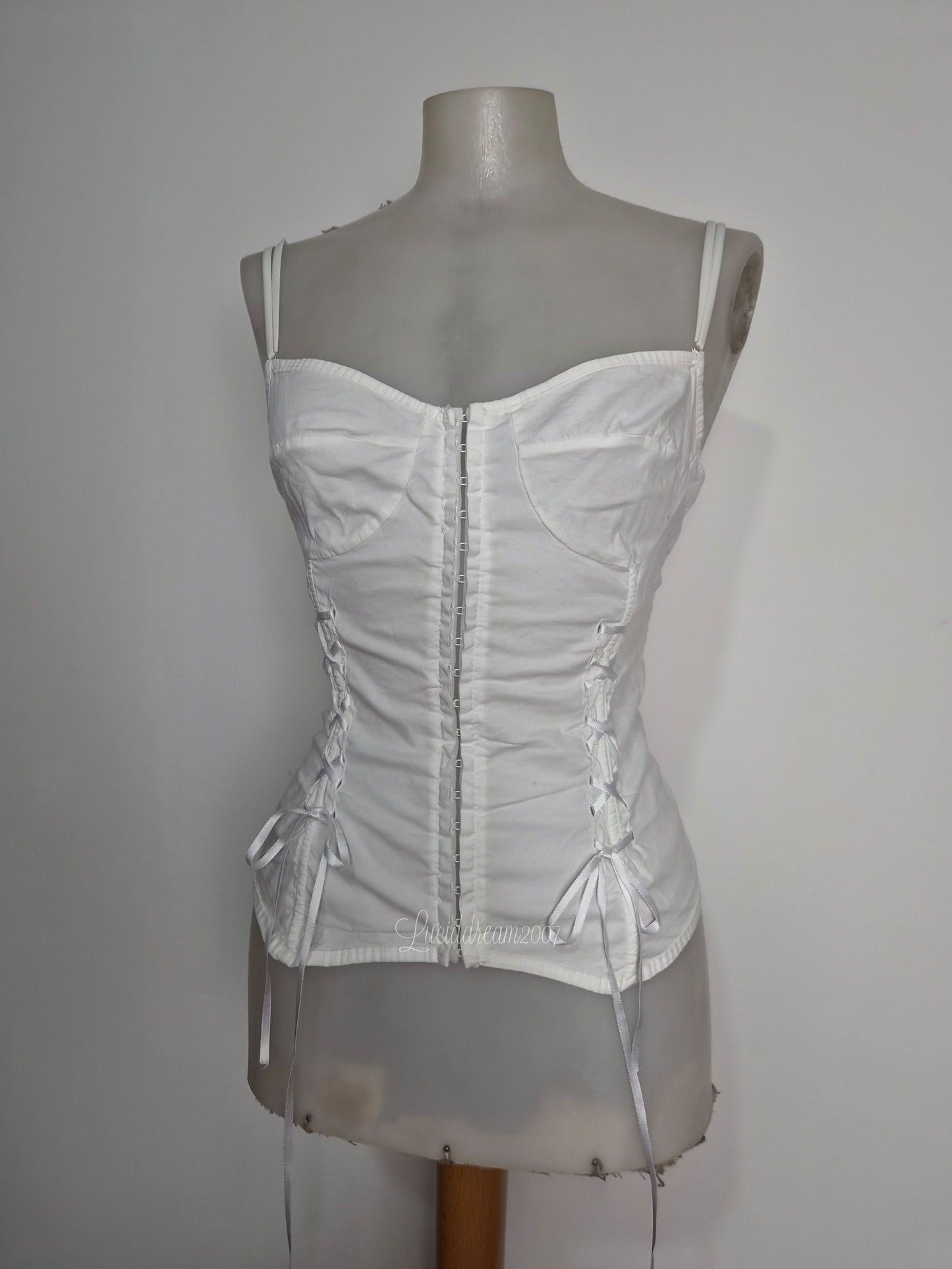 Haut esprit corset blanc