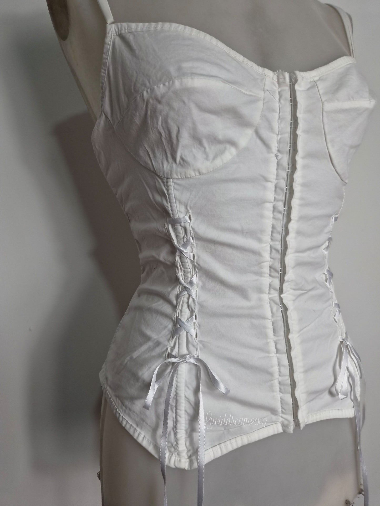 Haut esprit corset blanc