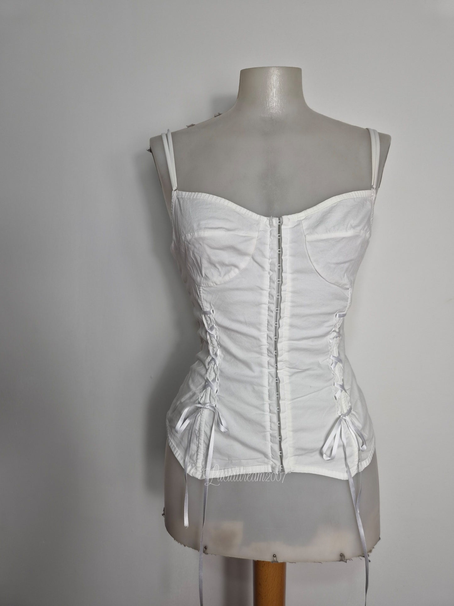 Haut esprit corset blanc