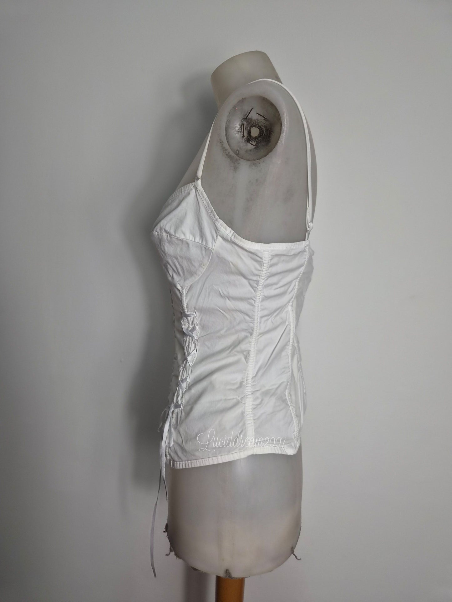 Haut esprit corset blanc