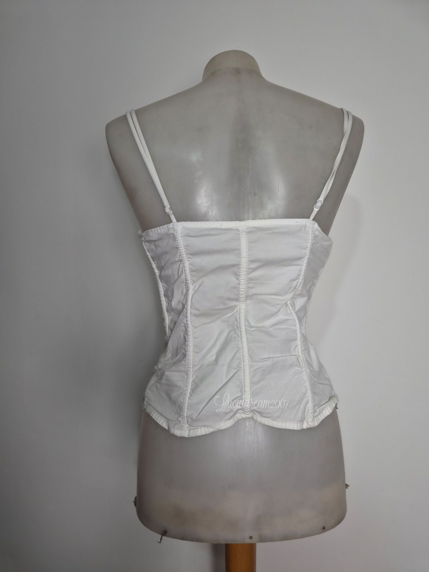 Haut esprit corset blanc