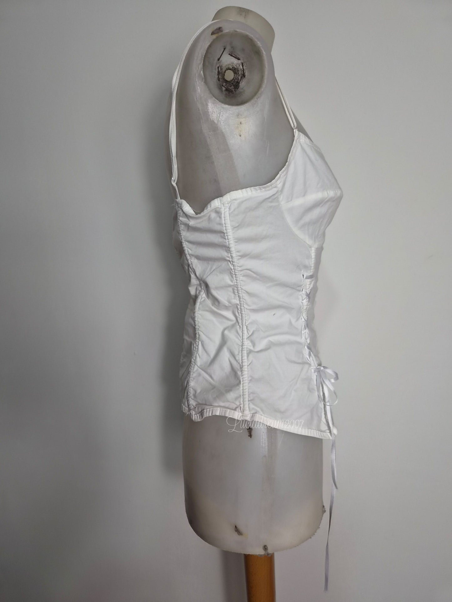 Haut esprit corset blanc