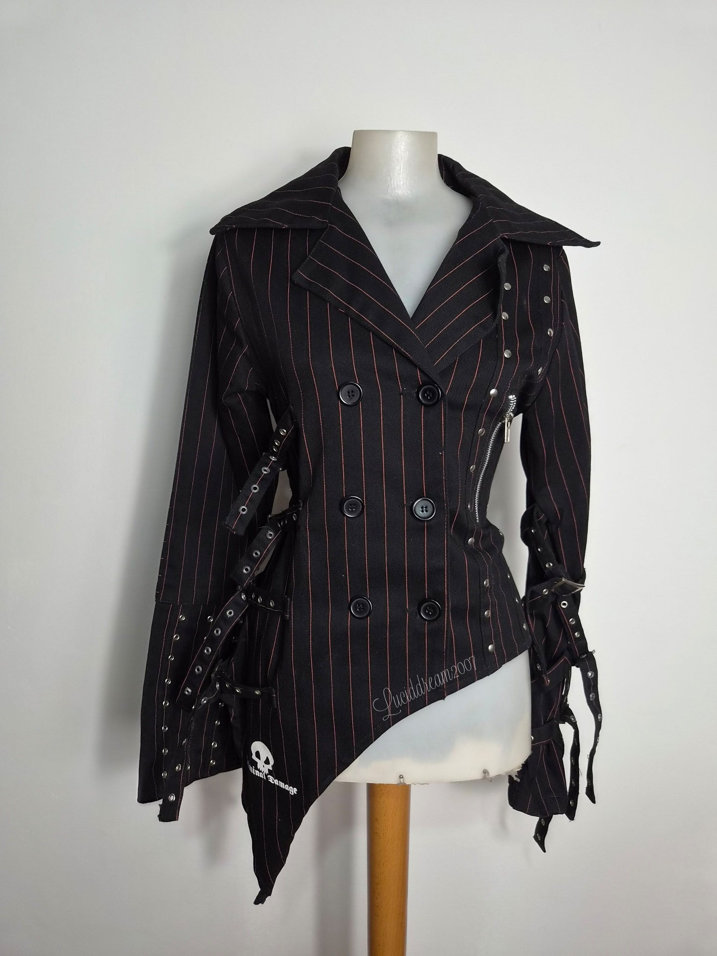 Veste rayée à sangles Criminal Damage