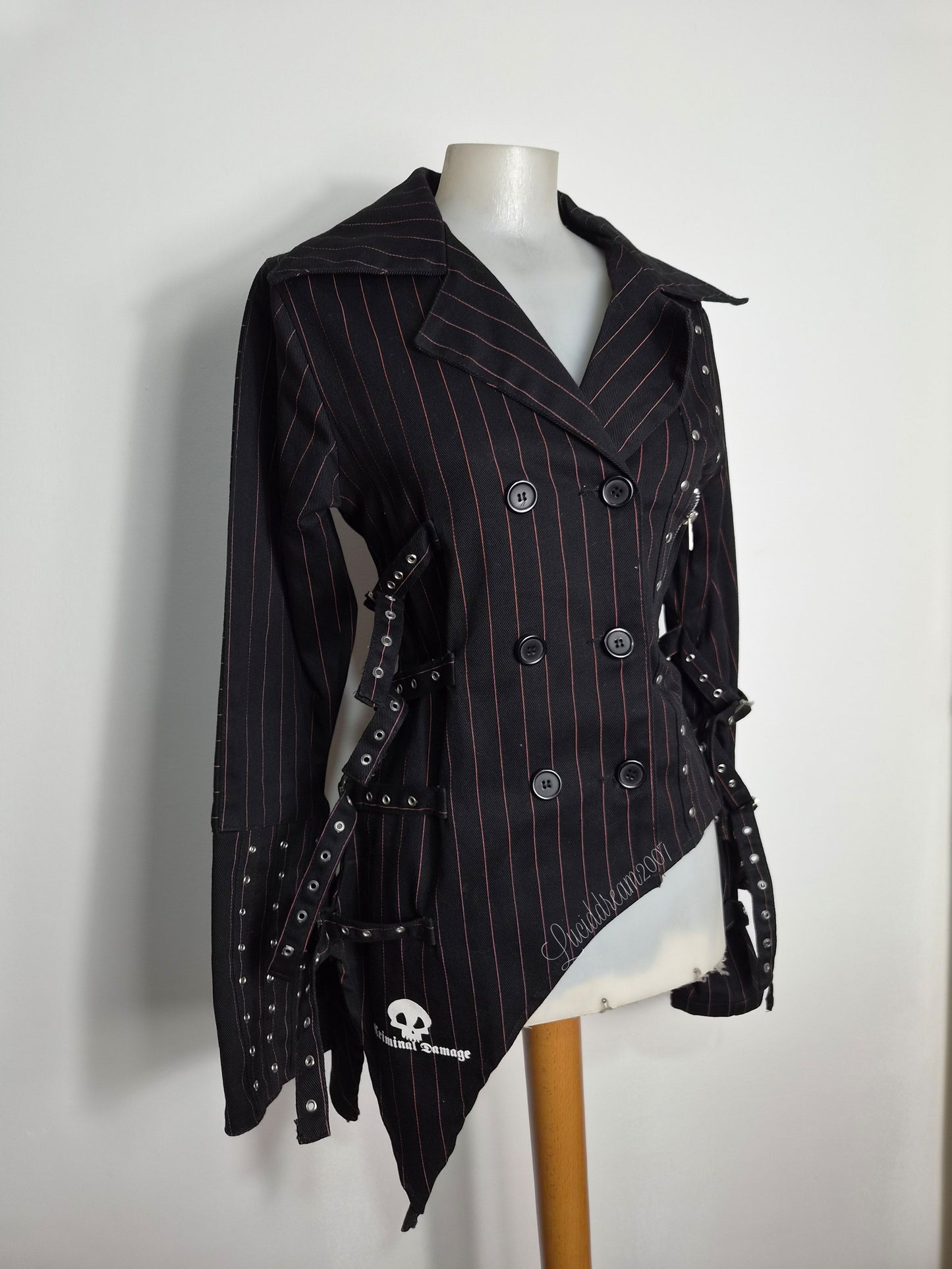 Veste rayée à sangles Criminal Damage