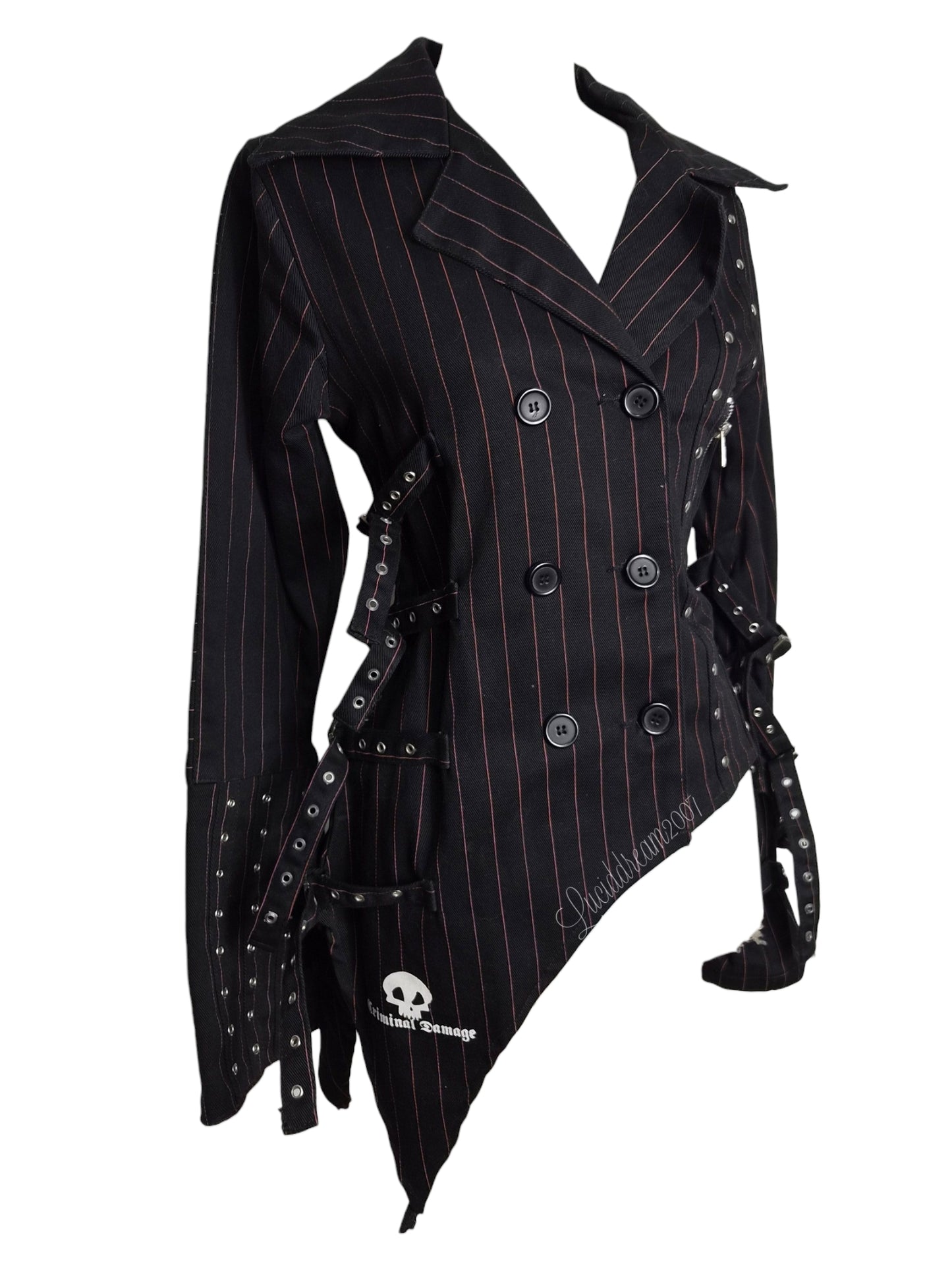 Veste rayée à sangles Criminal Damage