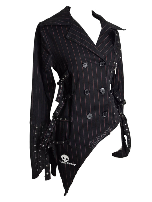 Veste rayée à sangles Criminal Damage