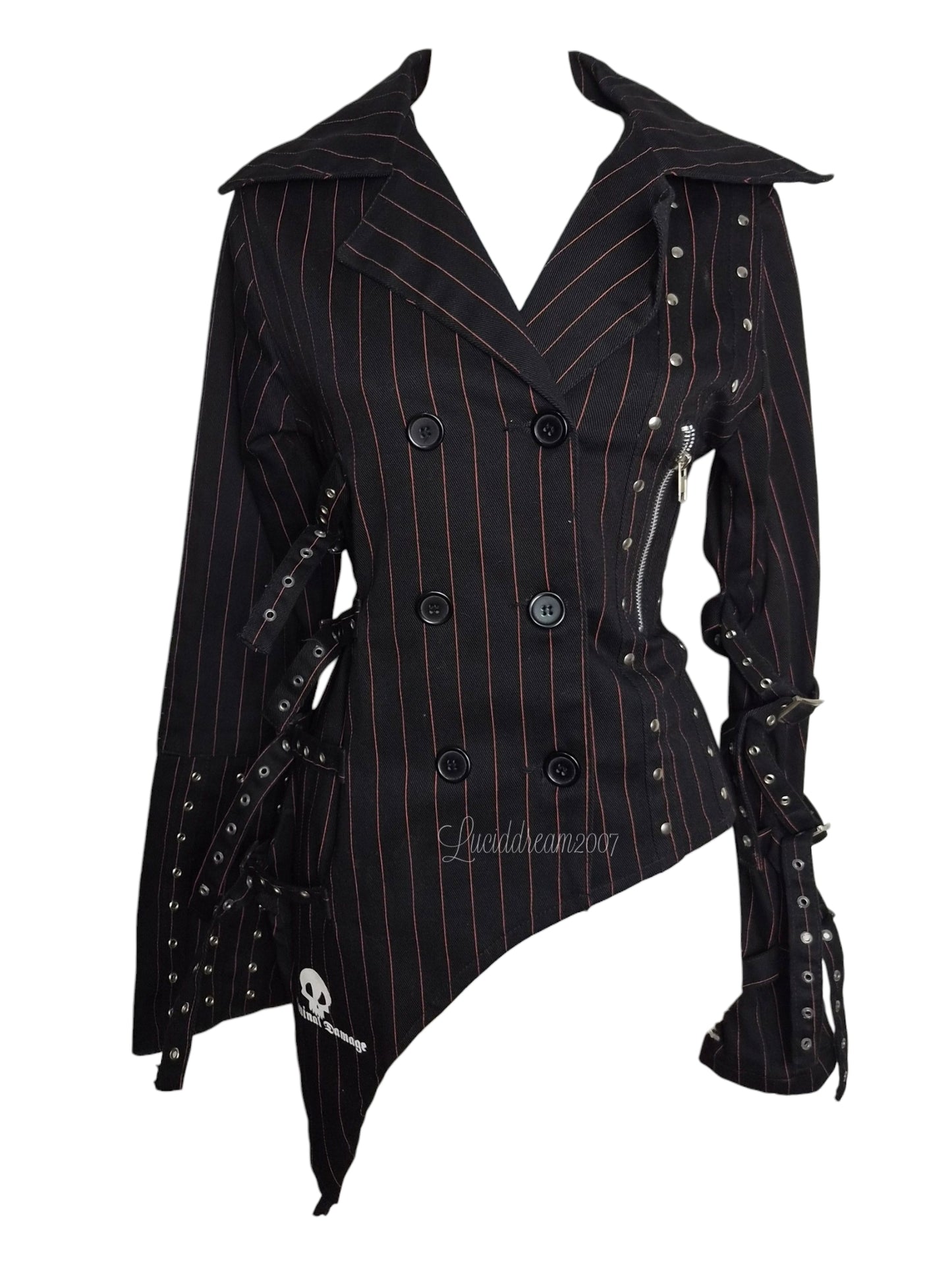 Veste rayée à sangles Criminal Damage