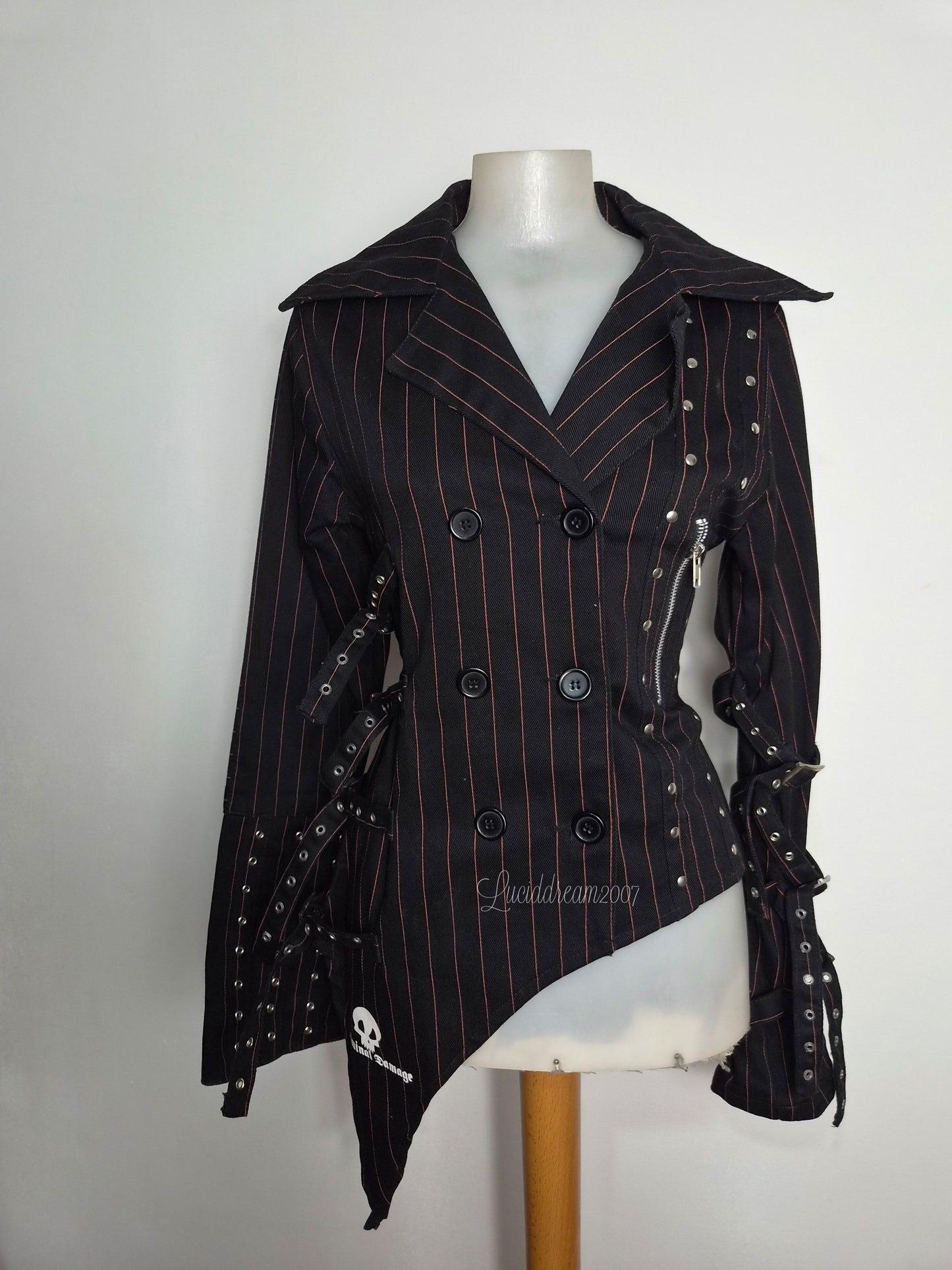 Veste rayée à sangles Criminal Damage