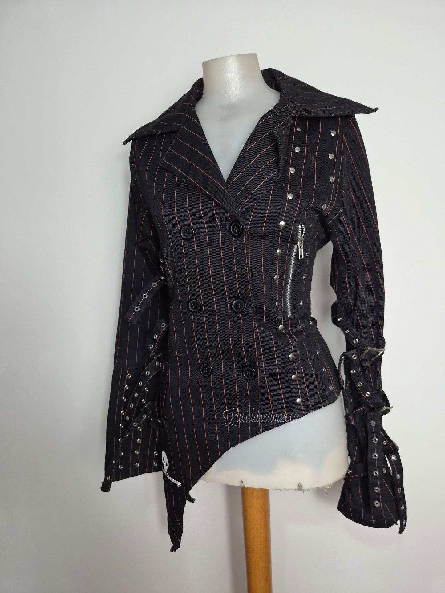 Veste rayée à sangles Criminal Damage