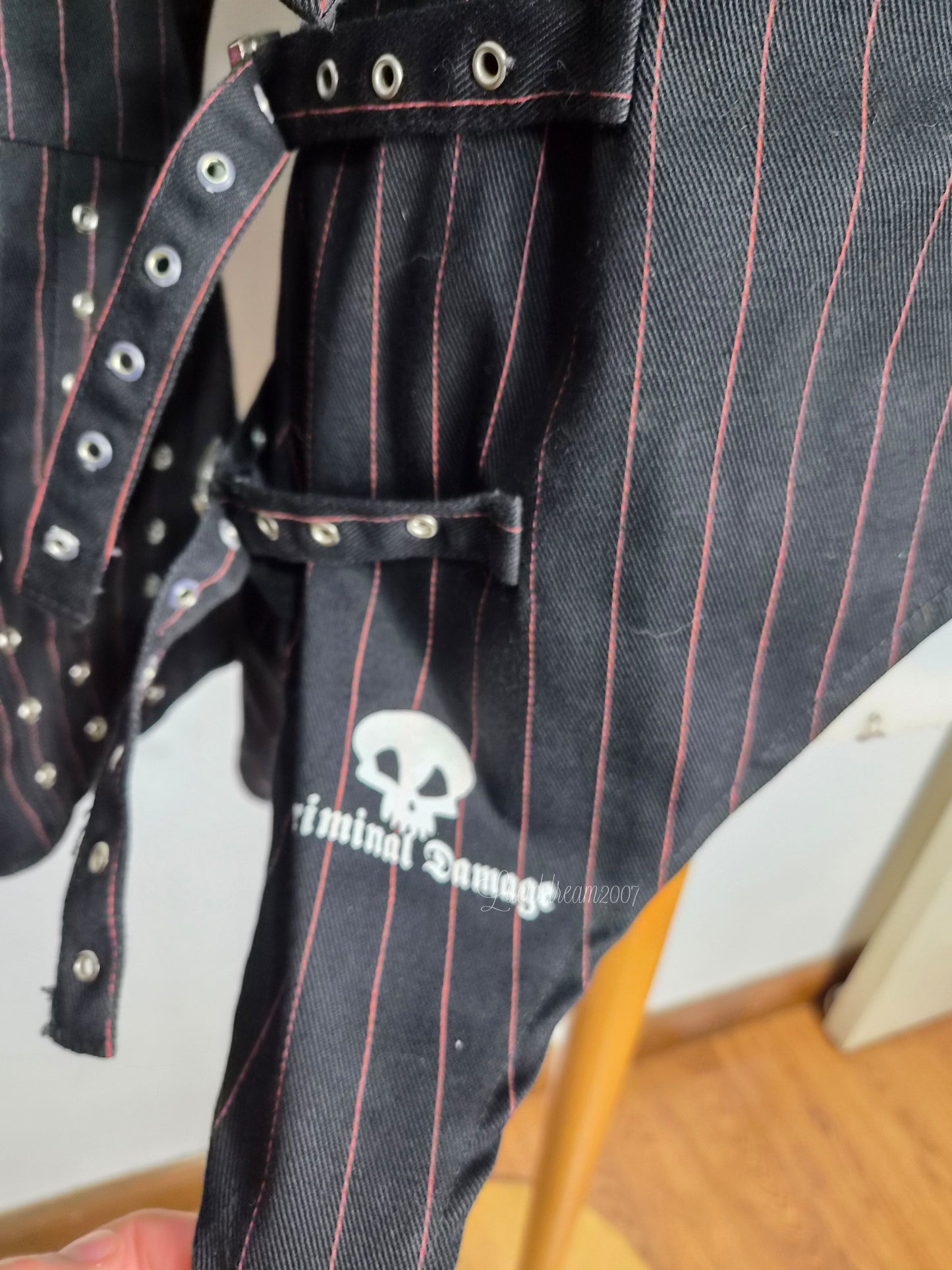 Veste rayée à sangles Criminal Damage