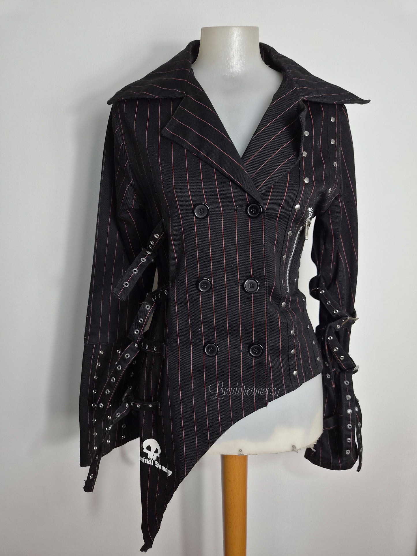 Veste rayée à sangles Criminal Damage