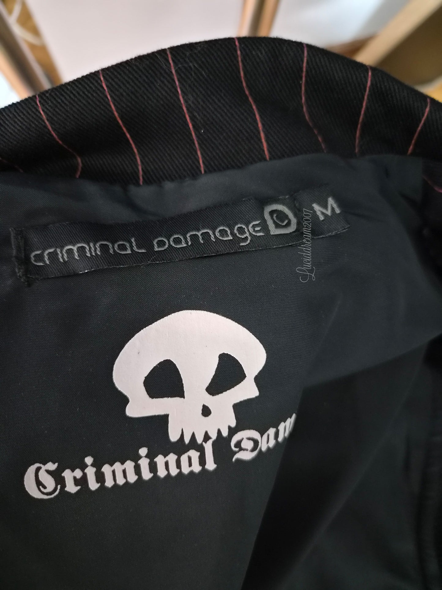 Veste rayée à sangles Criminal Damage