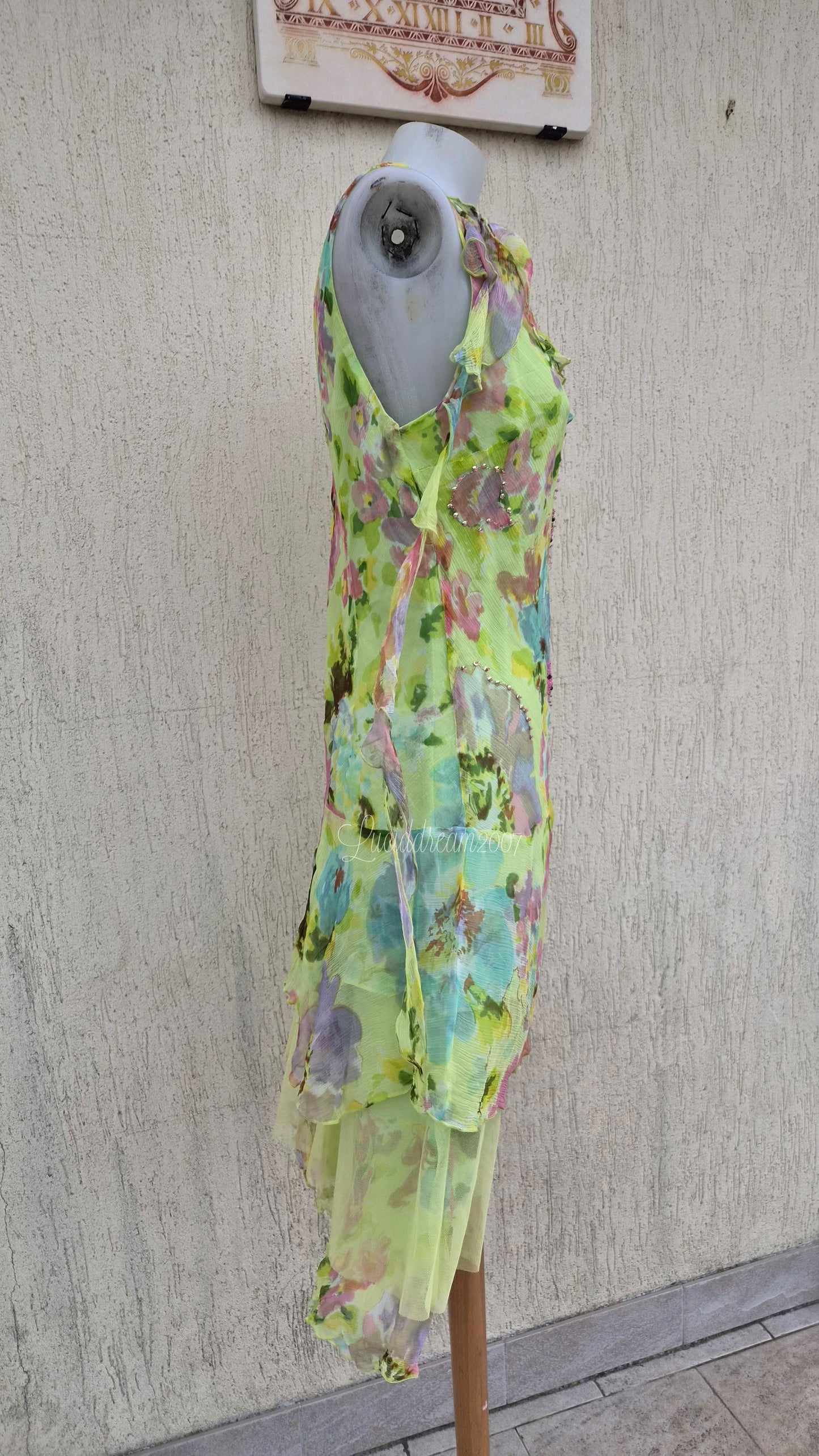 Robe en voile floral René Derhy