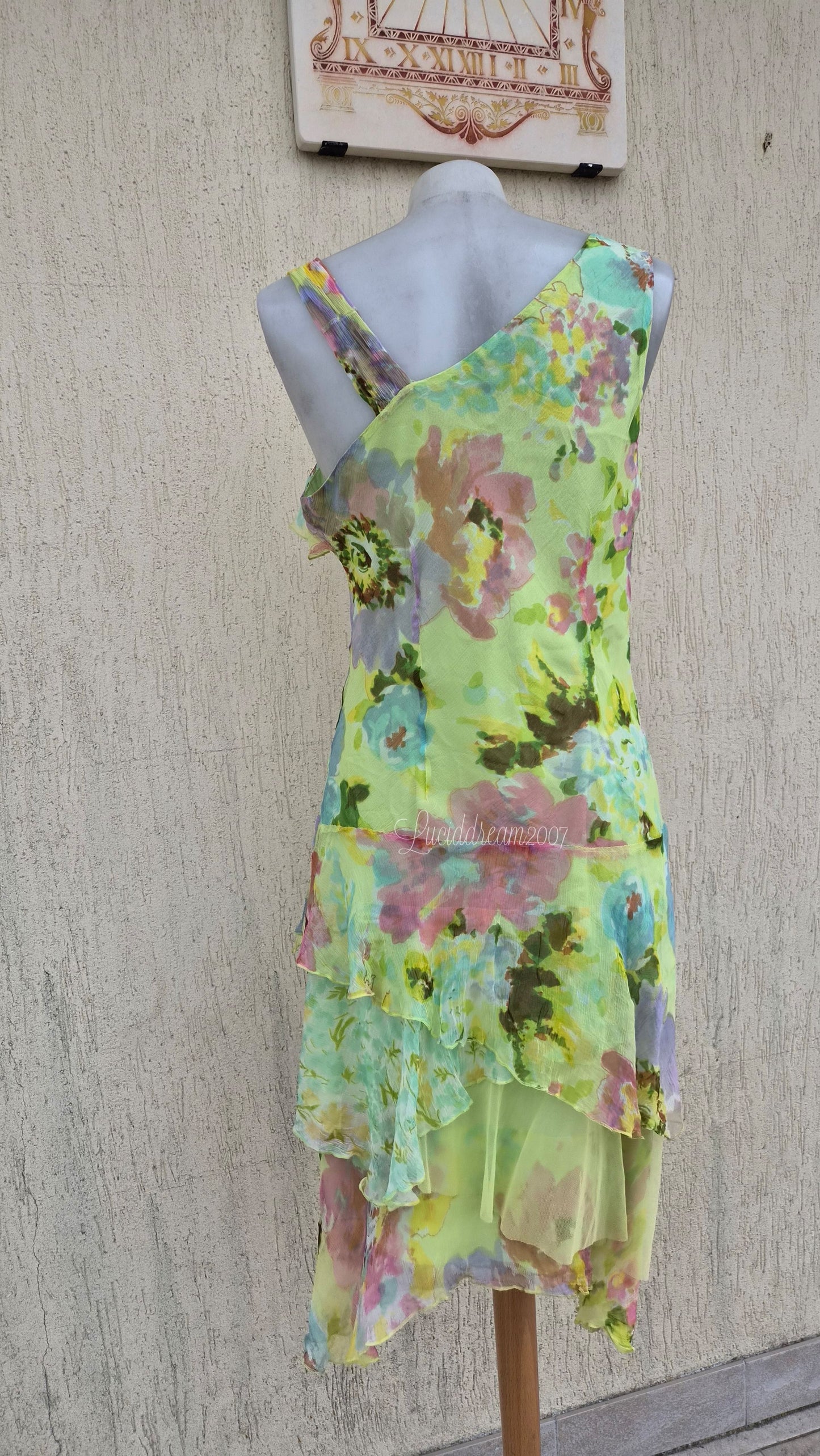 Robe en voile floral René Derhy