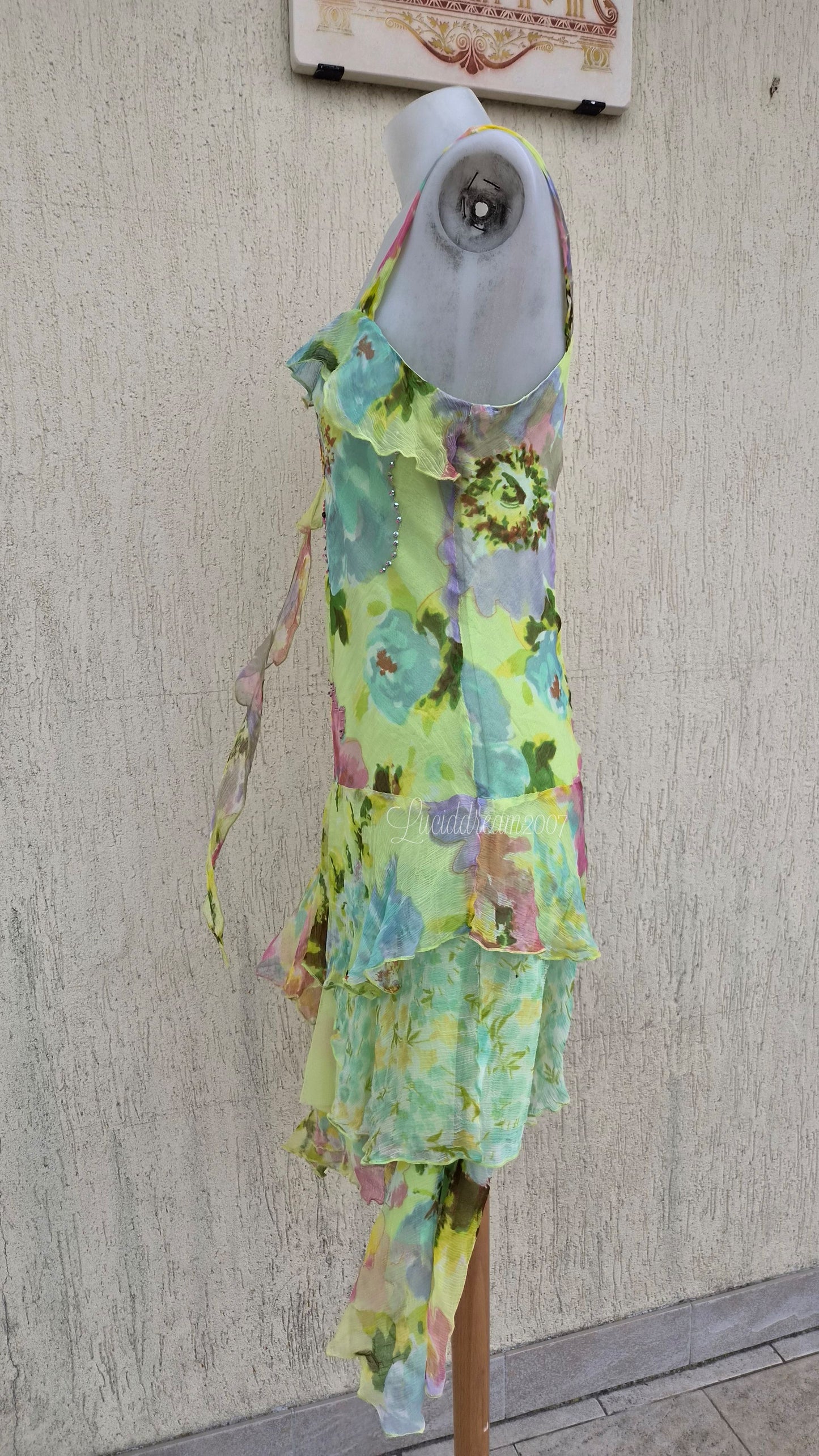 Robe en voile floral René Derhy