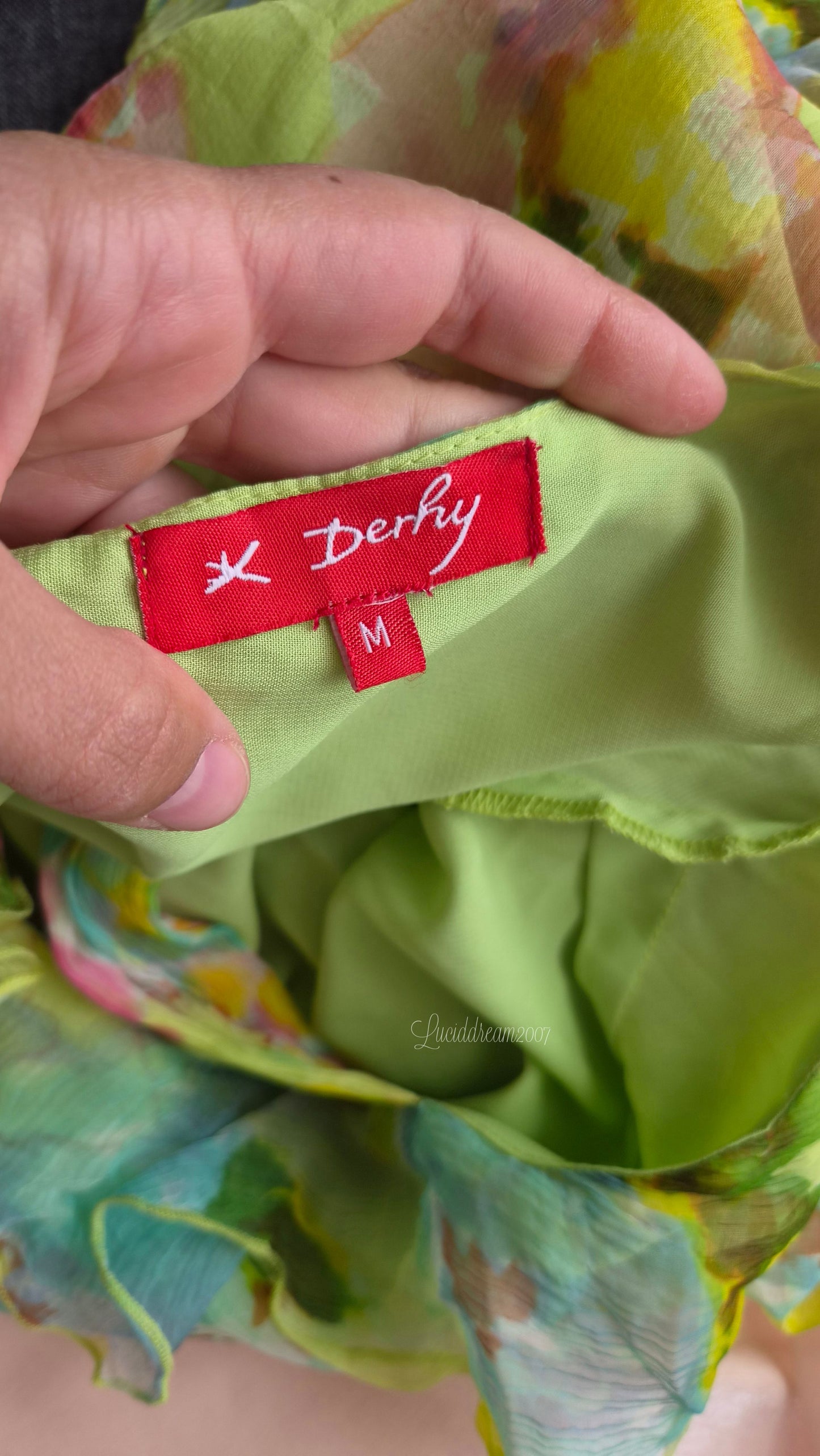 Robe en voile floral René Derhy