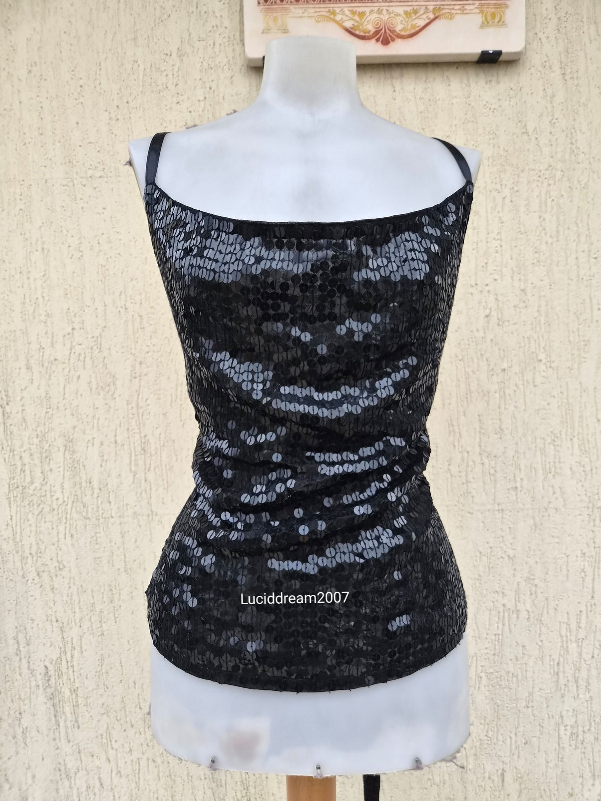Dos nu noir en sequins Morgan de Toi