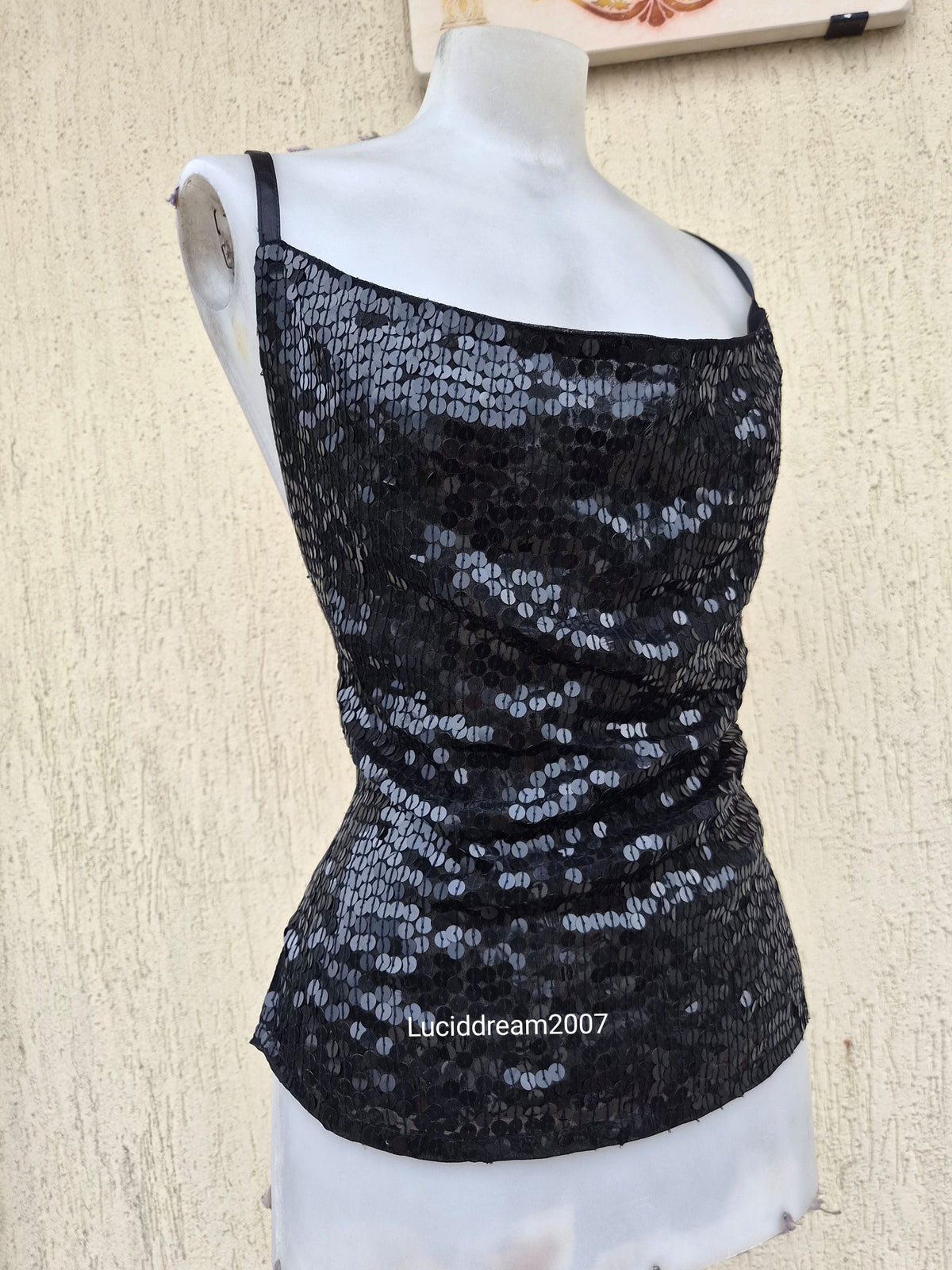 Dos nu noir en sequins Morgan de Toi