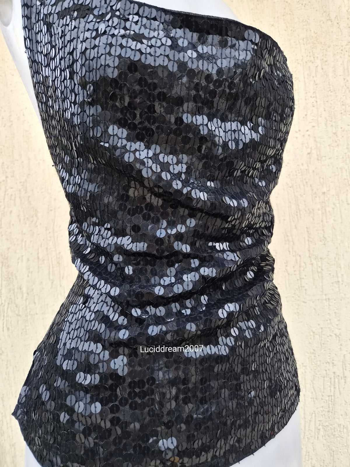 Dos nu noir en sequins Morgan de Toi