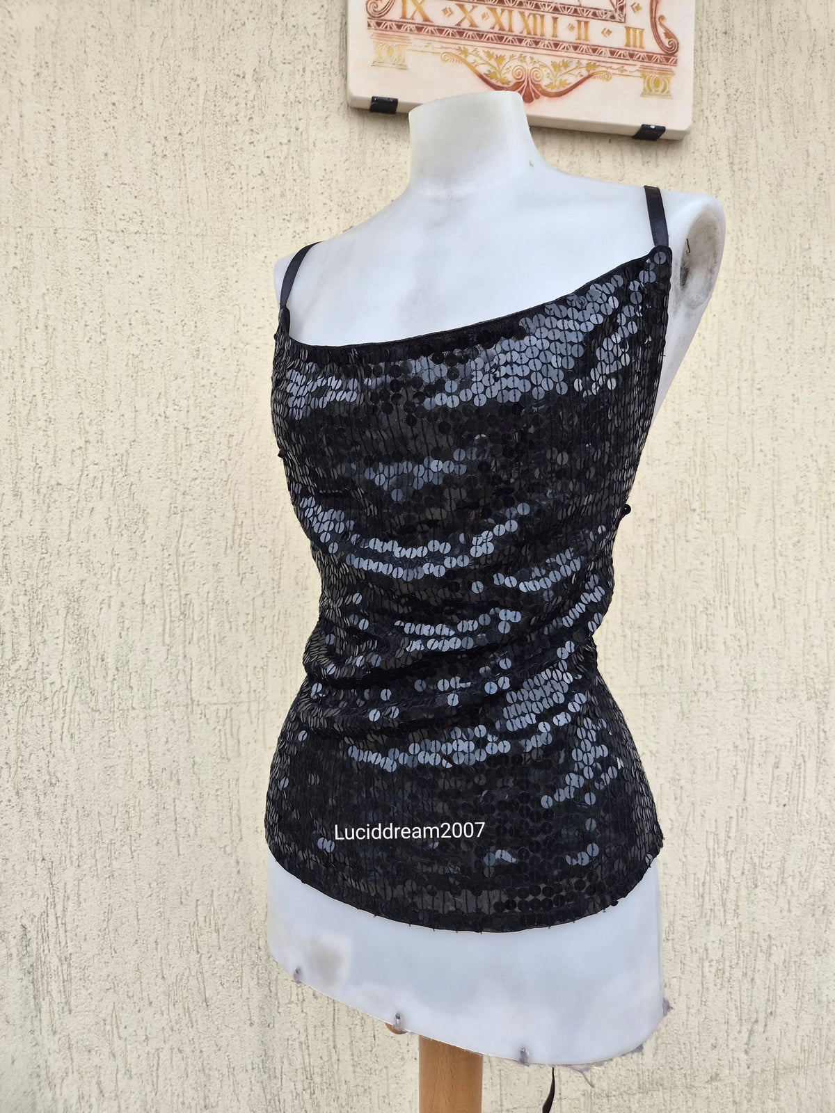 Dos nu noir en sequins Morgan de Toi