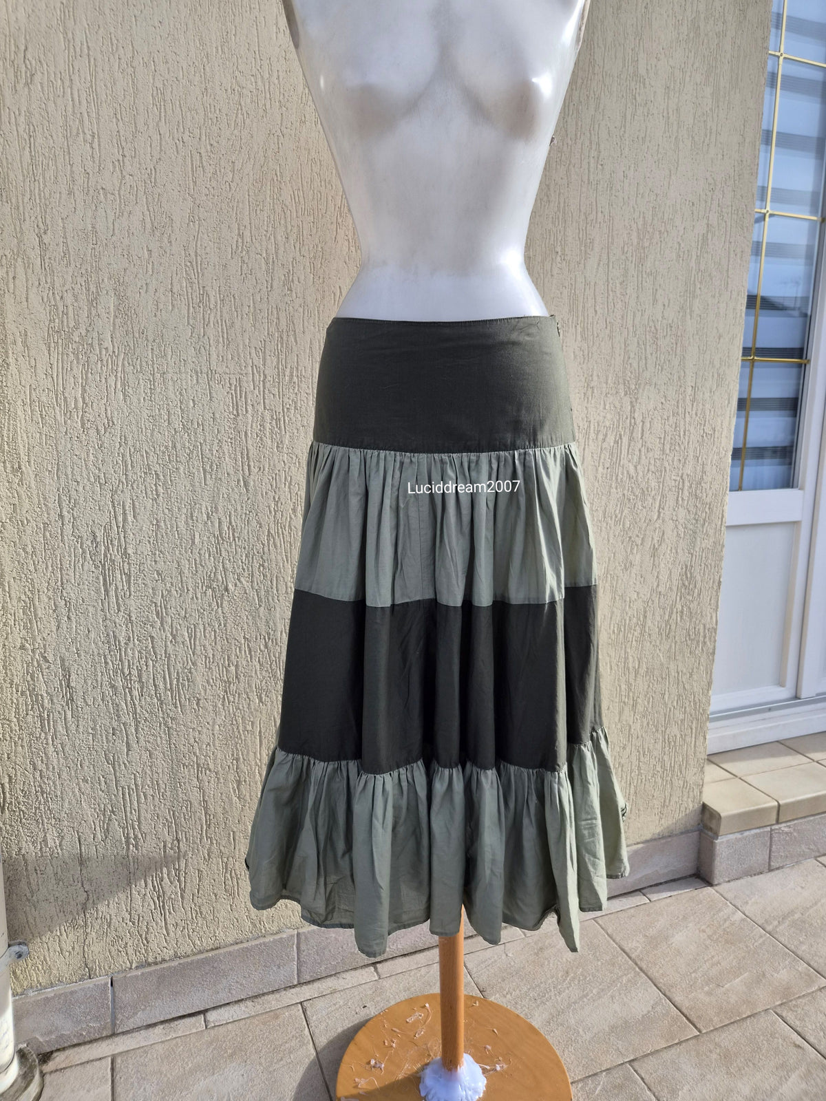 Jupe tons verts