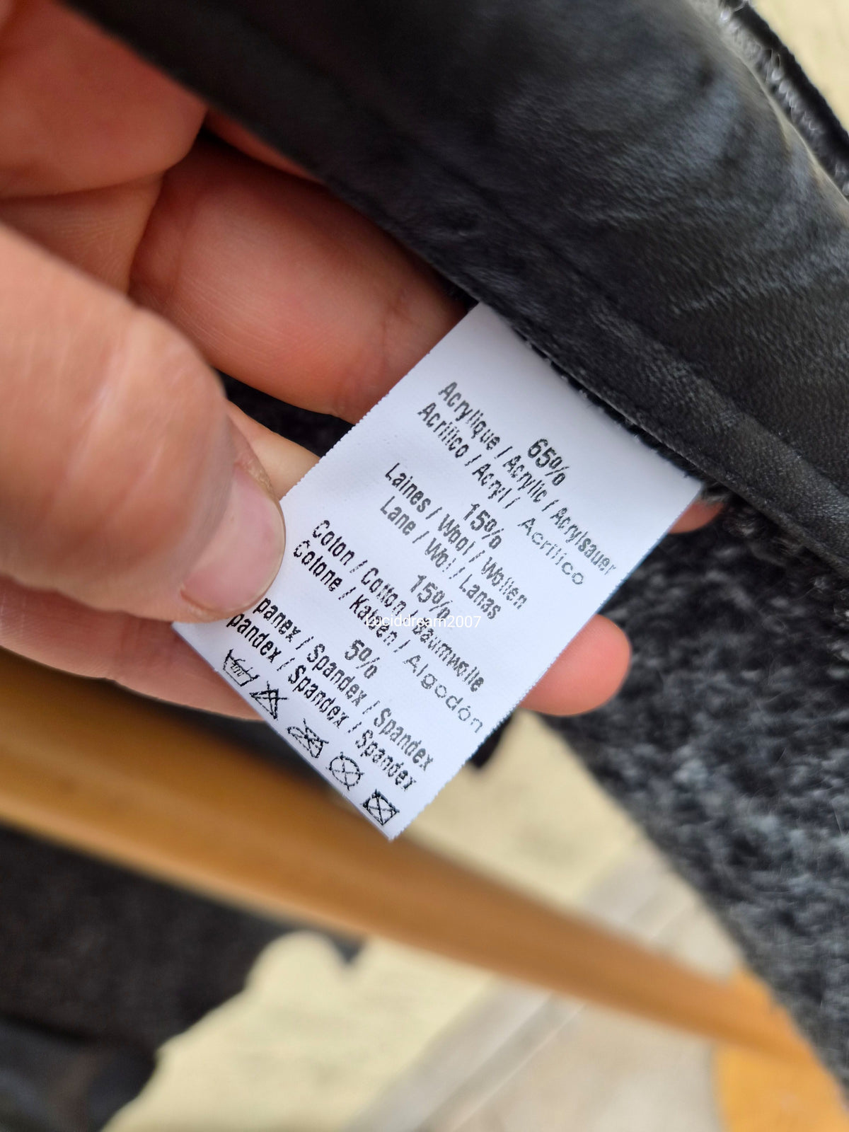 Long cardigan multimatières