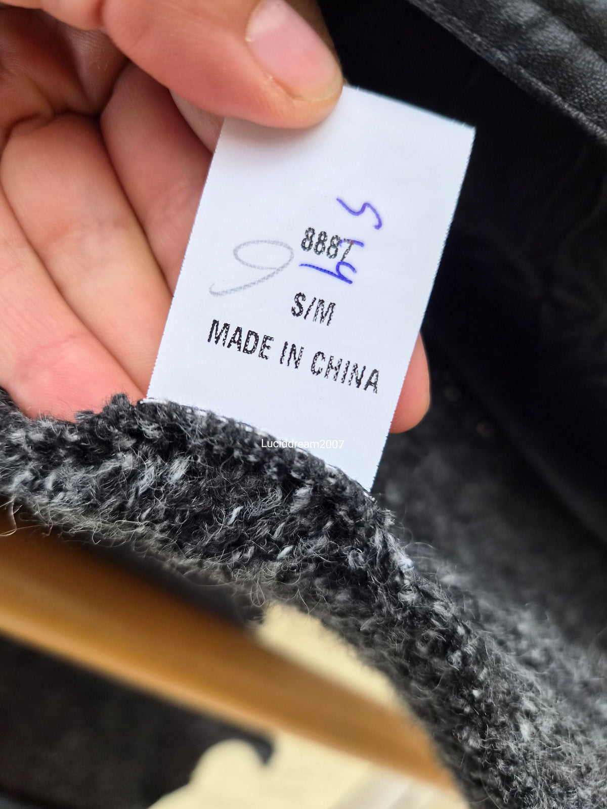 Long cardigan multimatières
