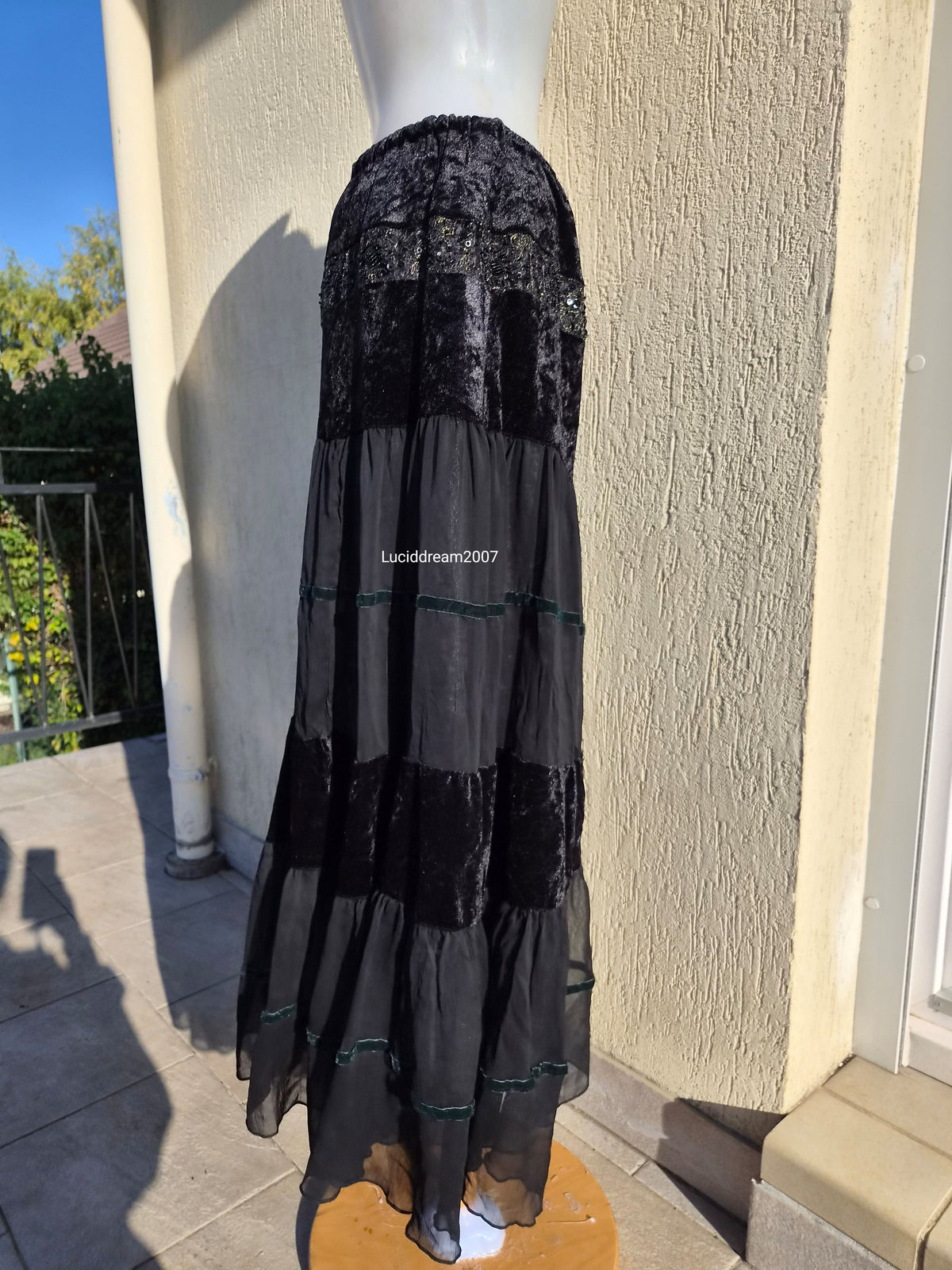 Jupe en velours noir