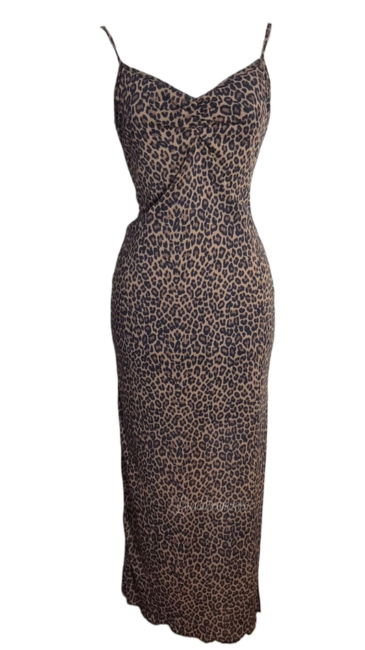 Robe dos nu léopard Zone Bleue