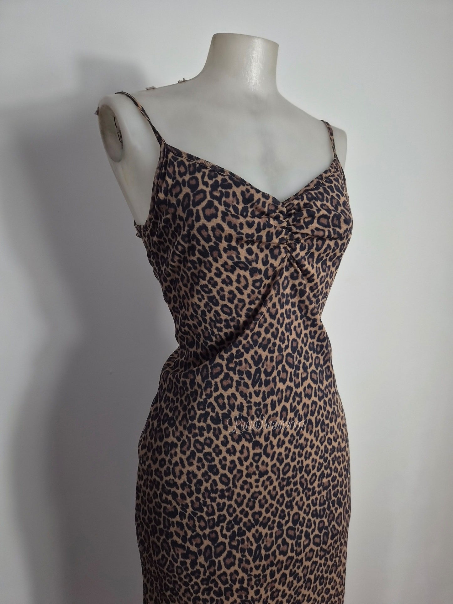 Robe dos nu léopard Zone Bleue