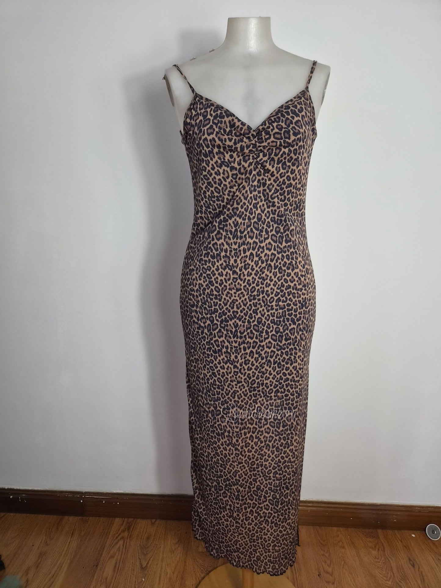 Robe dos nu léopard Zone Bleue