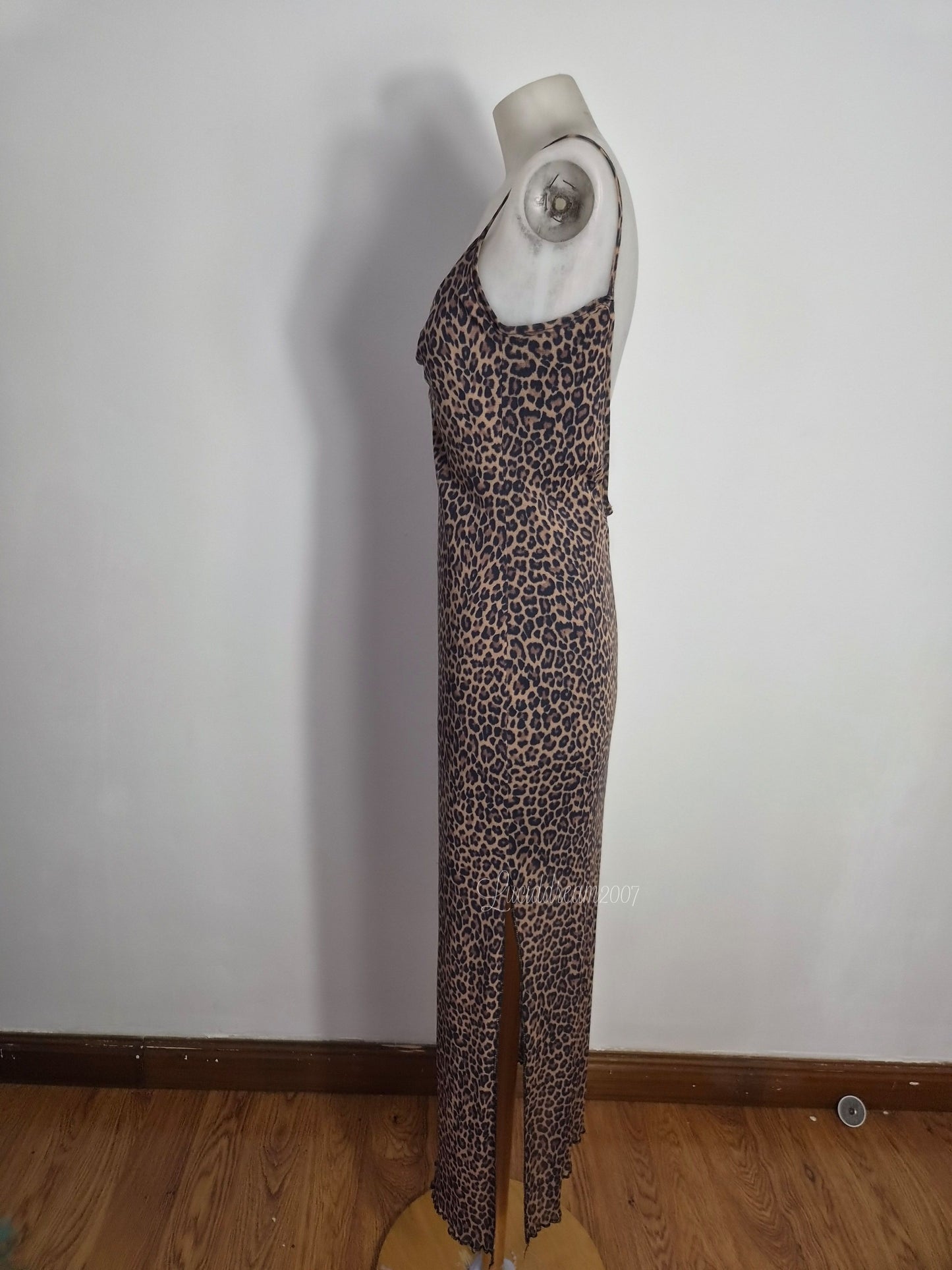 Robe dos nu léopard Zone Bleue