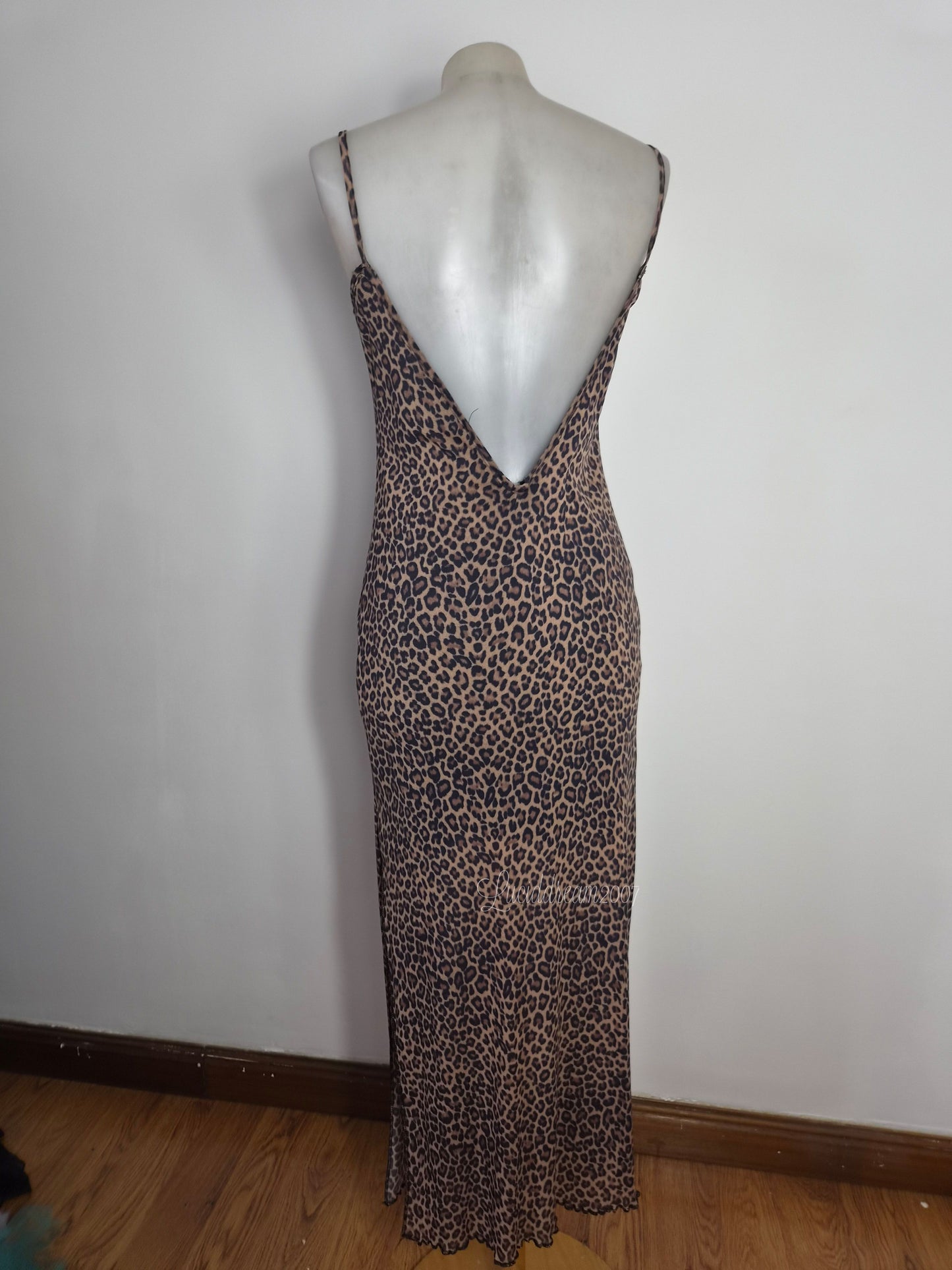 Robe dos nu léopard Zone Bleue