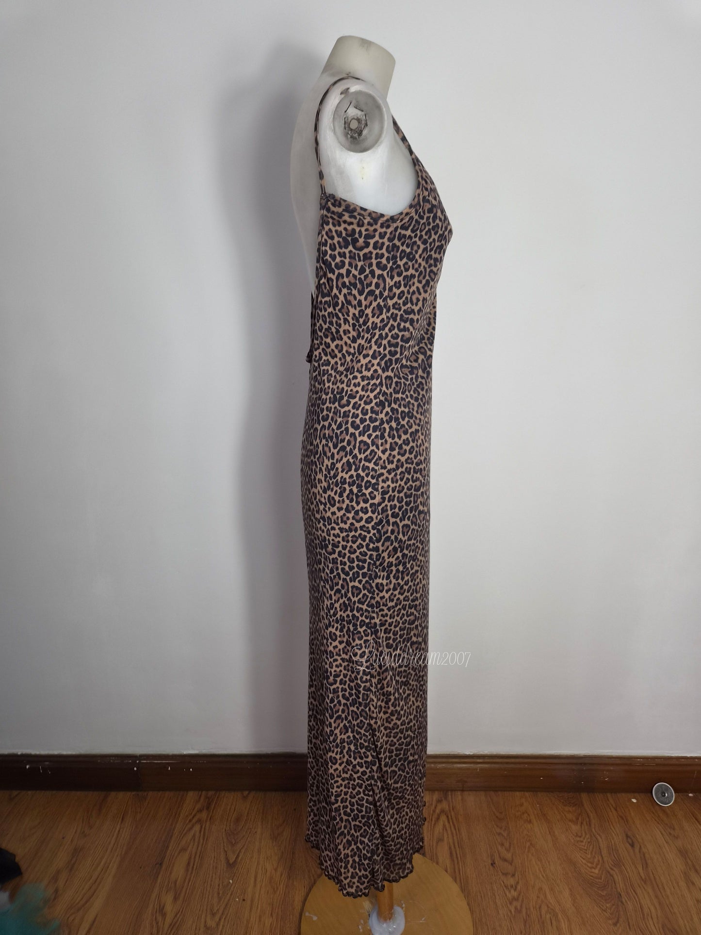 Robe dos nu léopard Zone Bleue