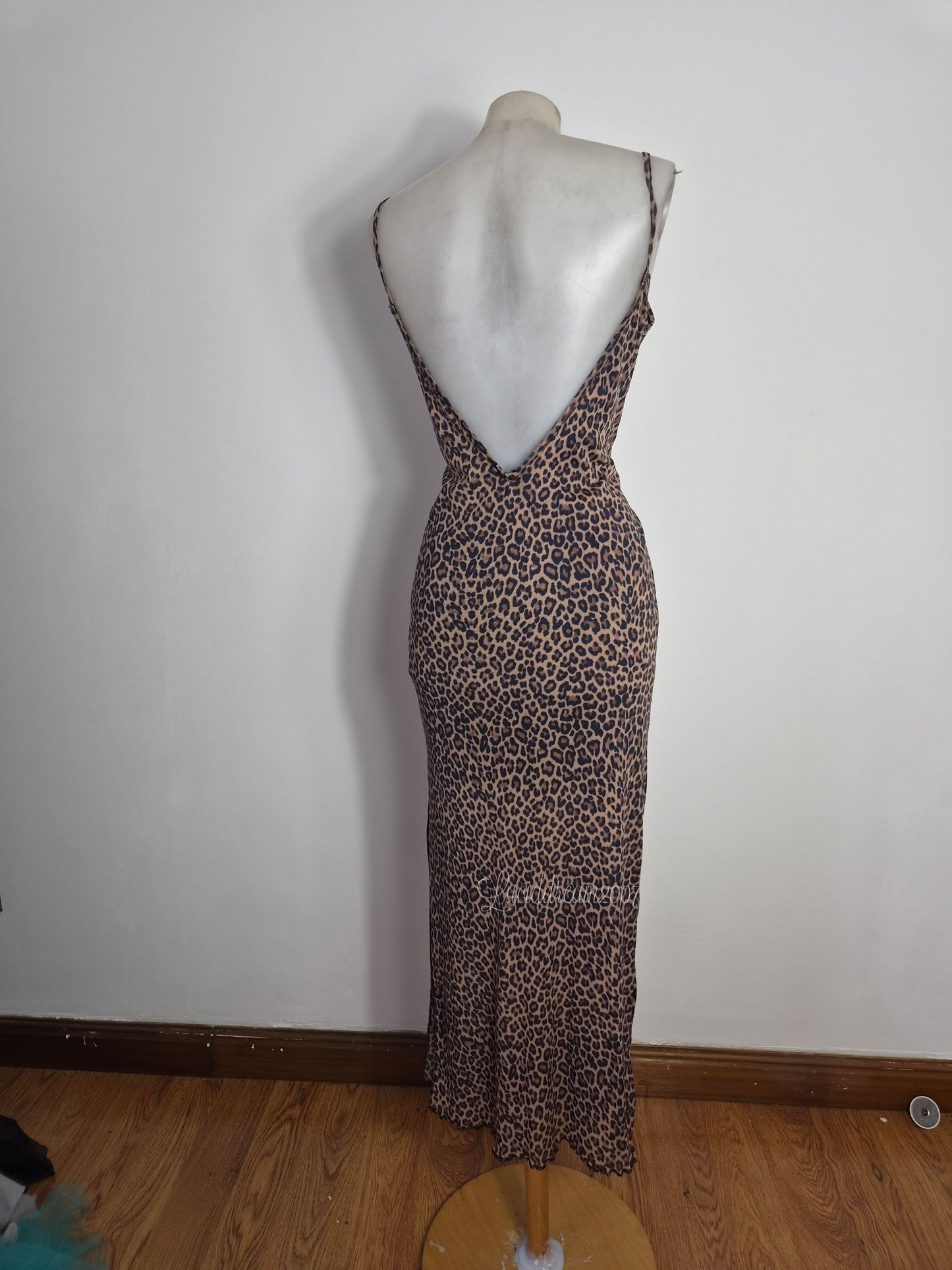 Robe dos nu léopard Zone Bleue