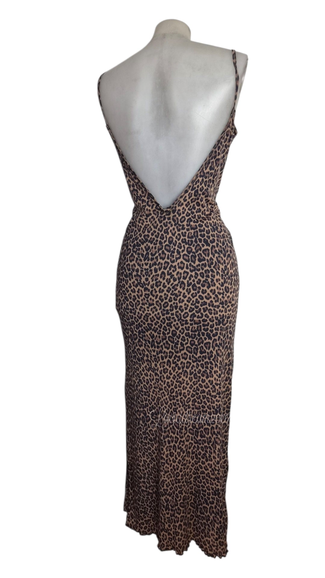Robe dos nu léopard Zone Bleue