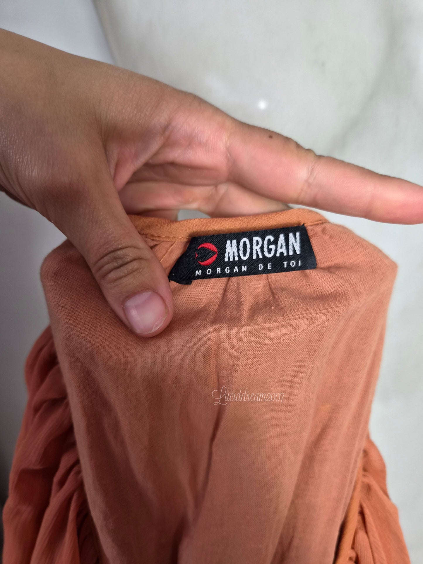 Haut en voile orange Morgan de Toi