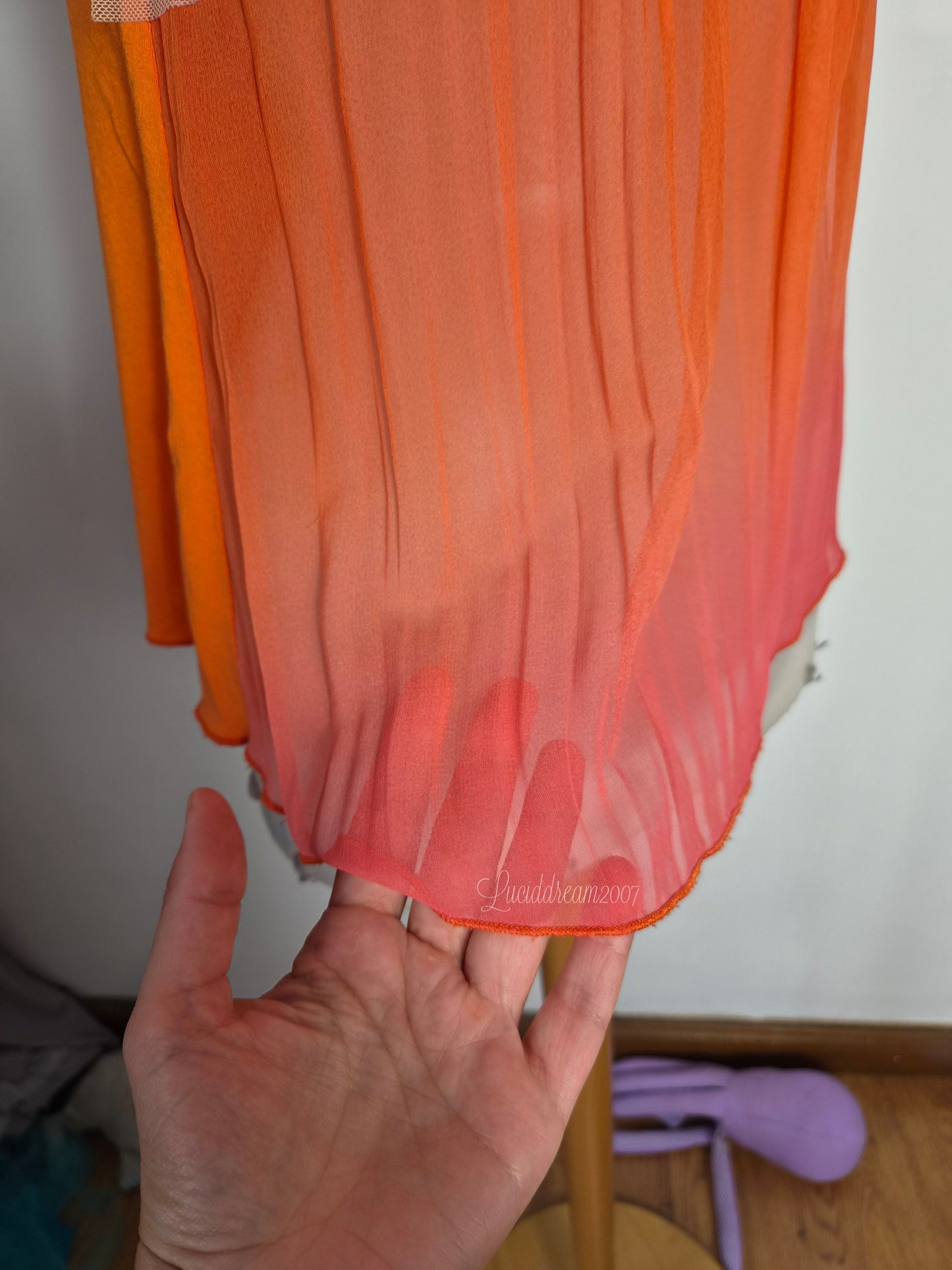 Haut en voile orange Morgan de Toi