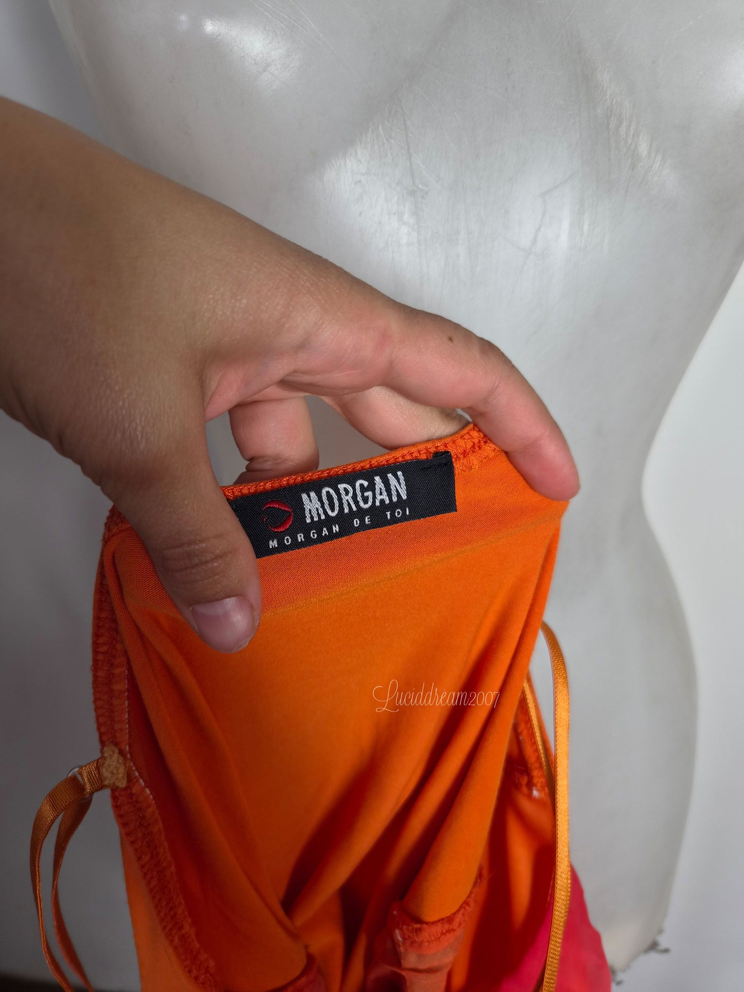 Haut en voile orange Morgan de Toi